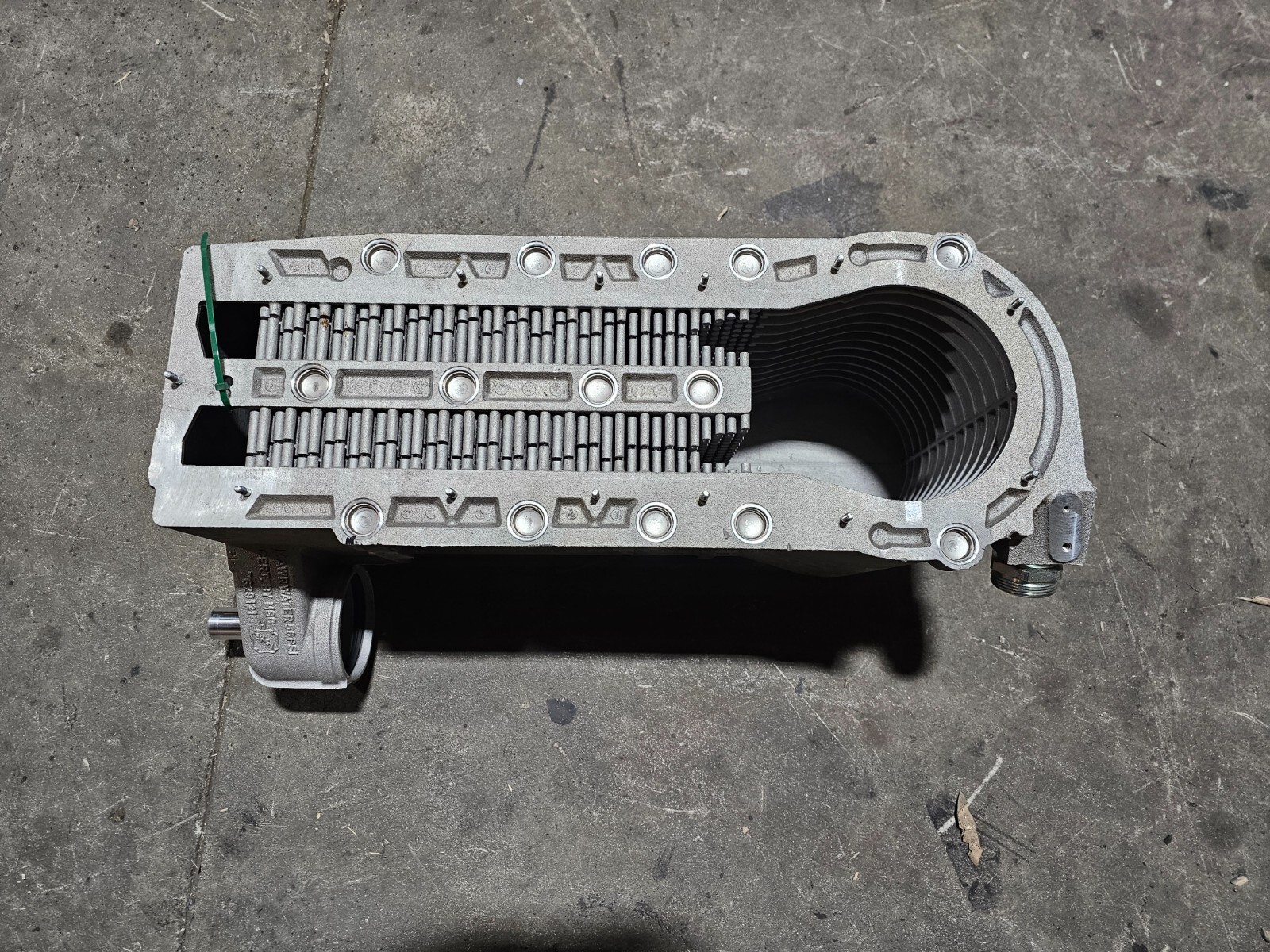 MGG Water Manifold Heat Exchanger 7629121 C071123 Heavy Duty Steel Gray 56PSI