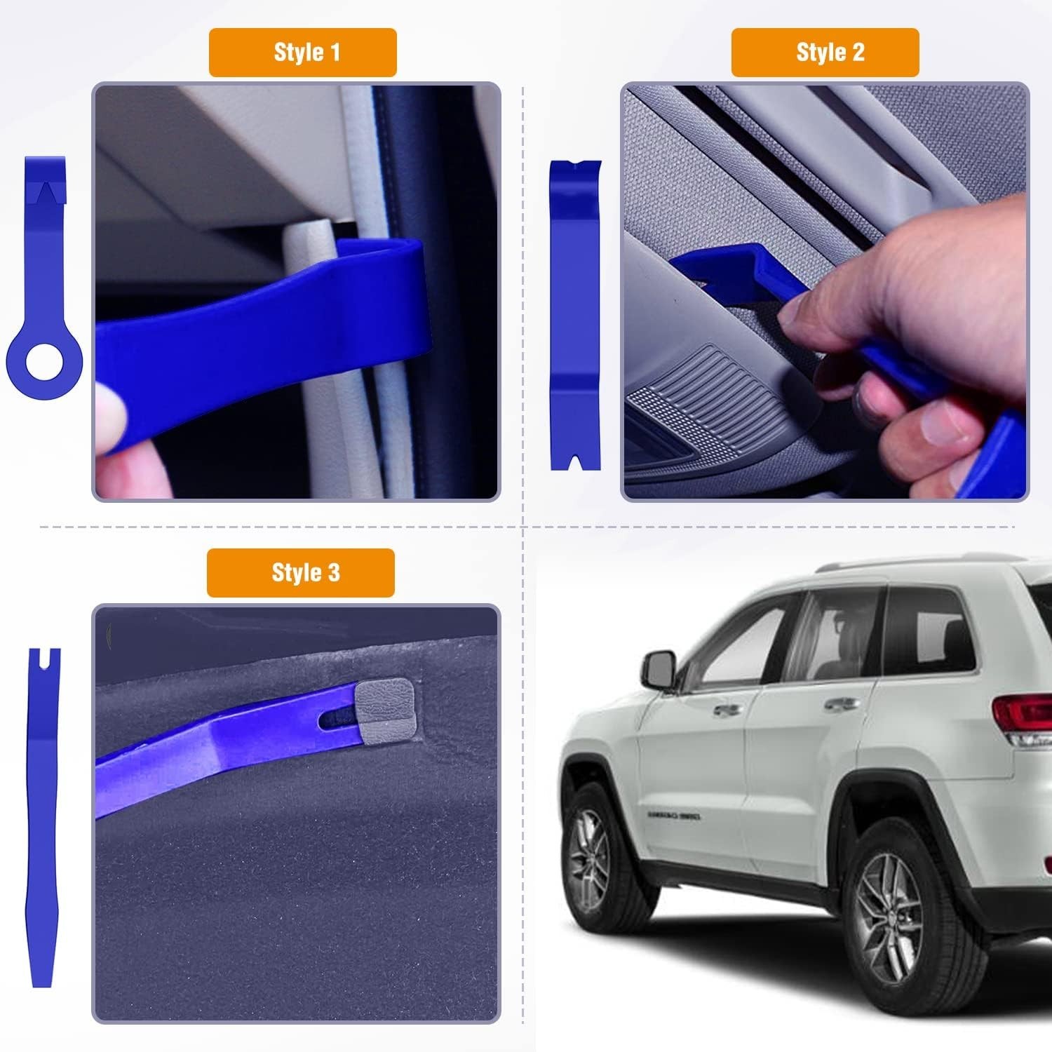 Gooacc 8-Piece Auto Trim Tools in Blue – Lightweight and Multi-Use Solution