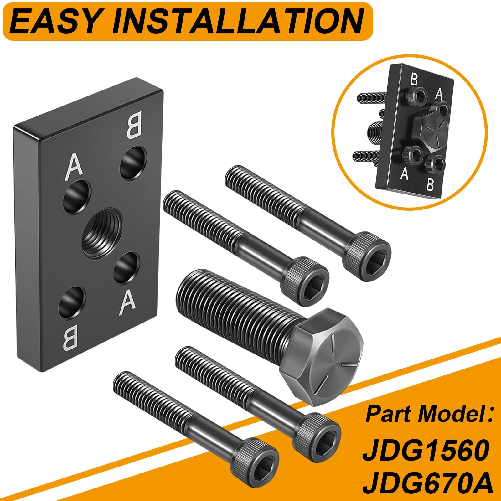 Fuel Injection Pump Drive Gear Puller Plate Tool for John Deere JDG1560 JDG670A