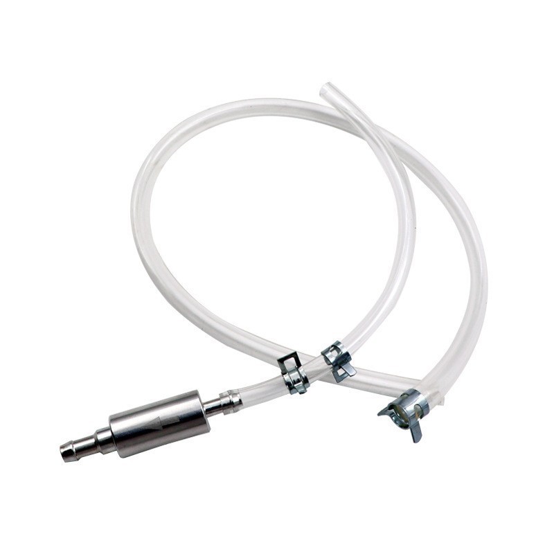 1-200 Set Brake Bleeder Hose, One Way Check Valve Tube Bleeding Tool Kit Silver