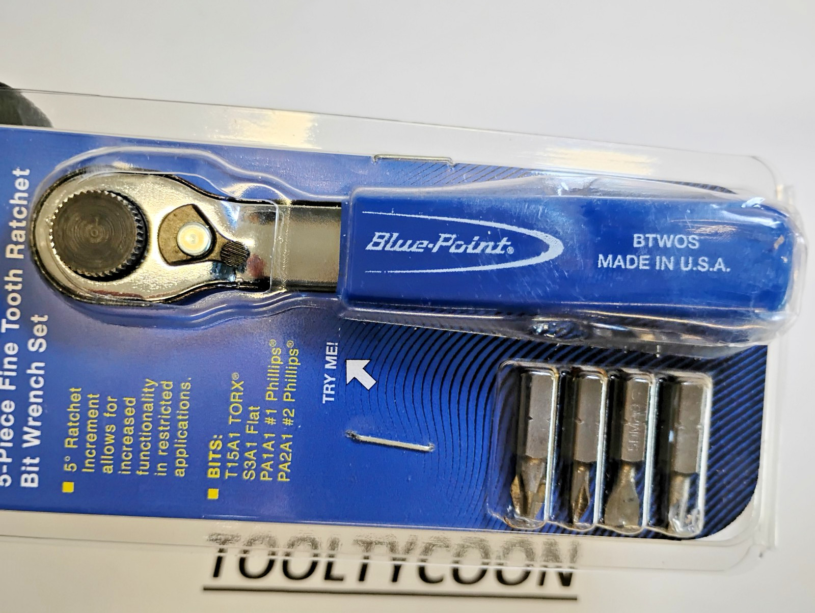 Blue Point Tools USA NEW Mini Ratcheting Handle Set 5pc FACTORY SEALED BTWOSK