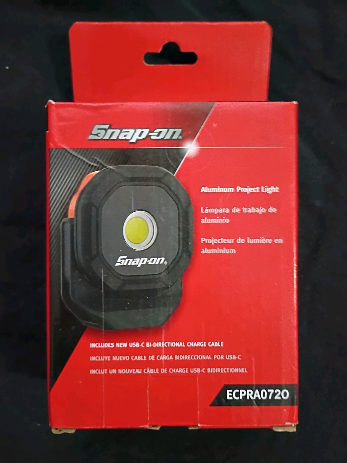 Snap-on Tools ECPRA072o 700 Lumen Rechargeable Project Light Orange