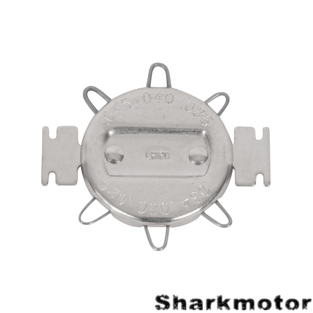 0.64-1.14mm Motorcycle Spark Plug Gap Gauge Set Small Six-Notch Leaf Type Sliver