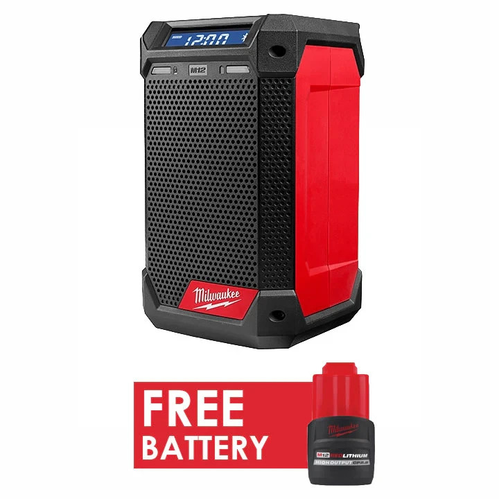 Milwaukee 2951-20 M12 Radio + Charger + FREE Battery