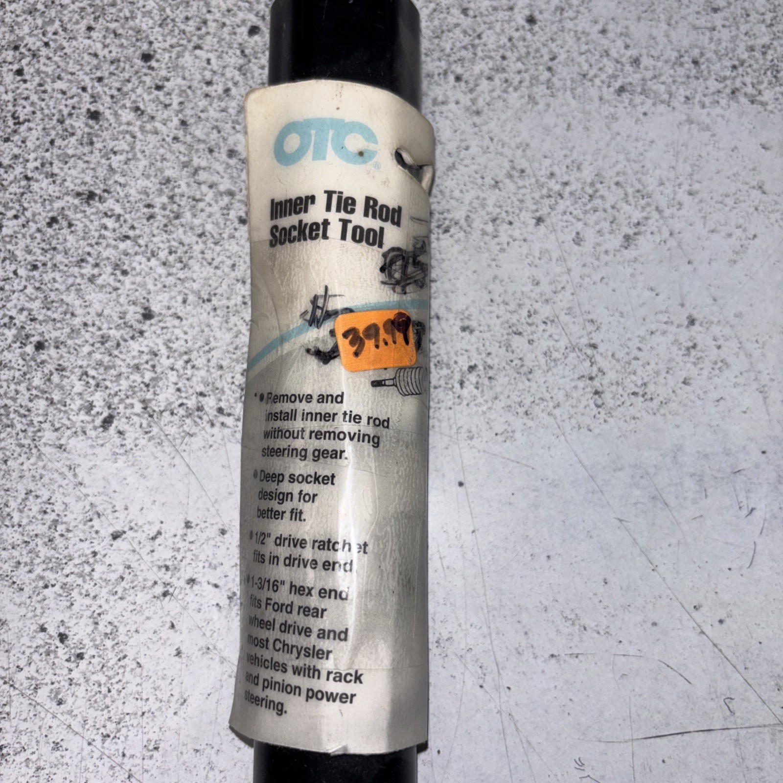 OTC 7550 Inner Tie Rod Socket Tool 1-3/16″ Hex End (NEW)