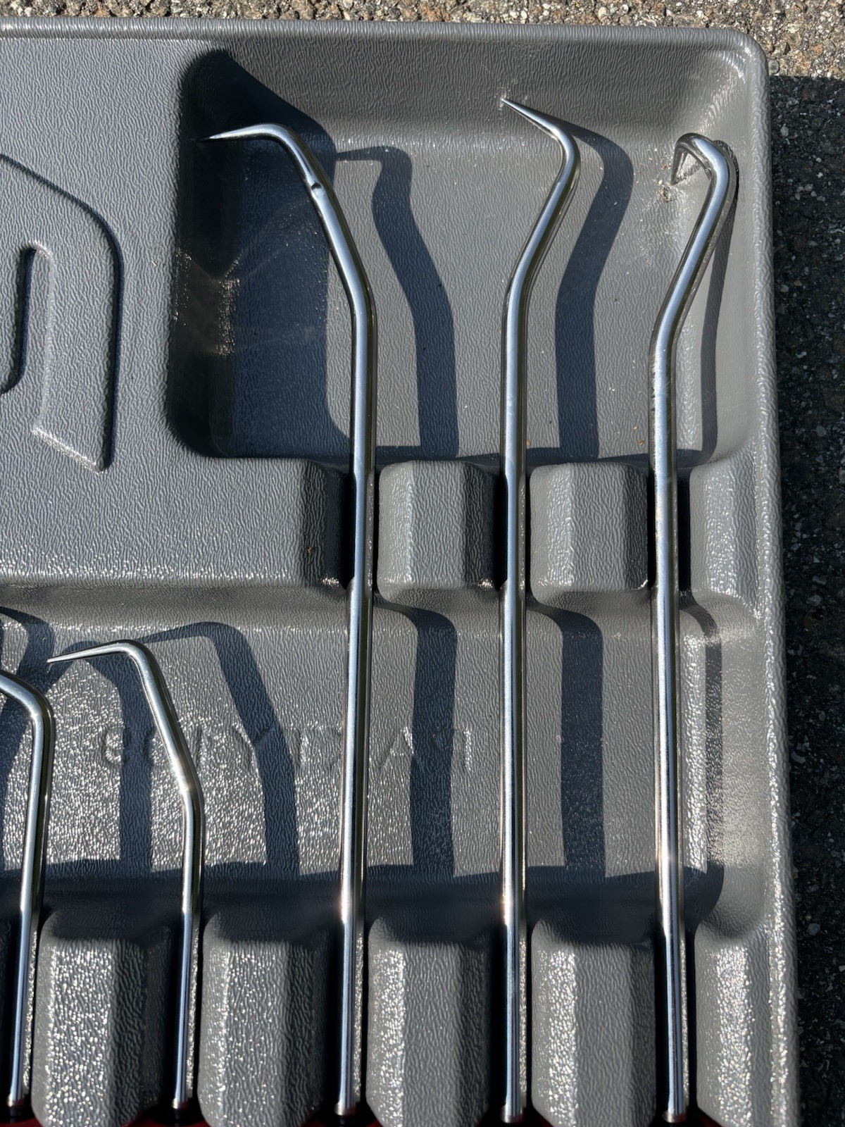Snap-on Red Radiator Hose Pick Set 6 Pc SGRHT6BR Mechanics Automotive Tools Tray