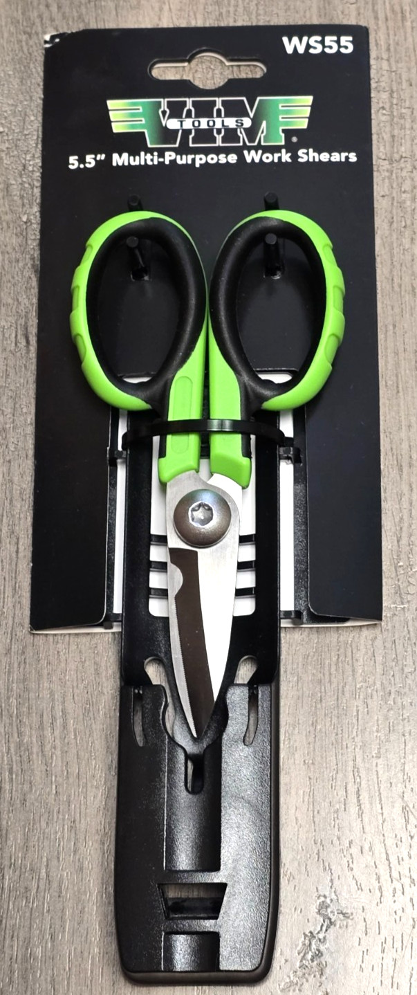 Vim Tools 5-1/2″ stainless Steel Work Shears, Multi-Purpose Cutters #WS55