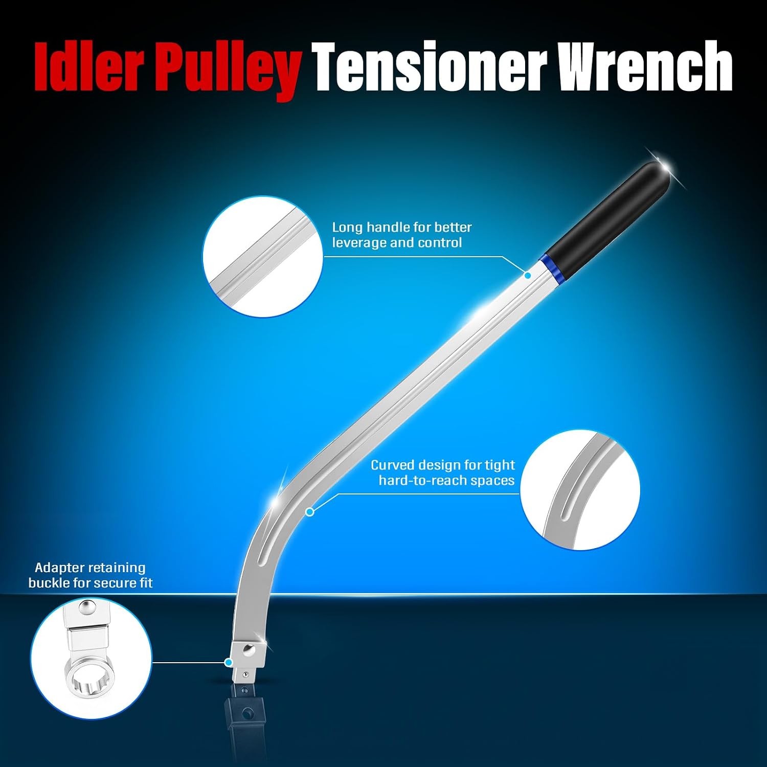 15Pcs Universal Auxiliary Idler Belt Tensioner Pulley Removal Tool Kit Serpentin