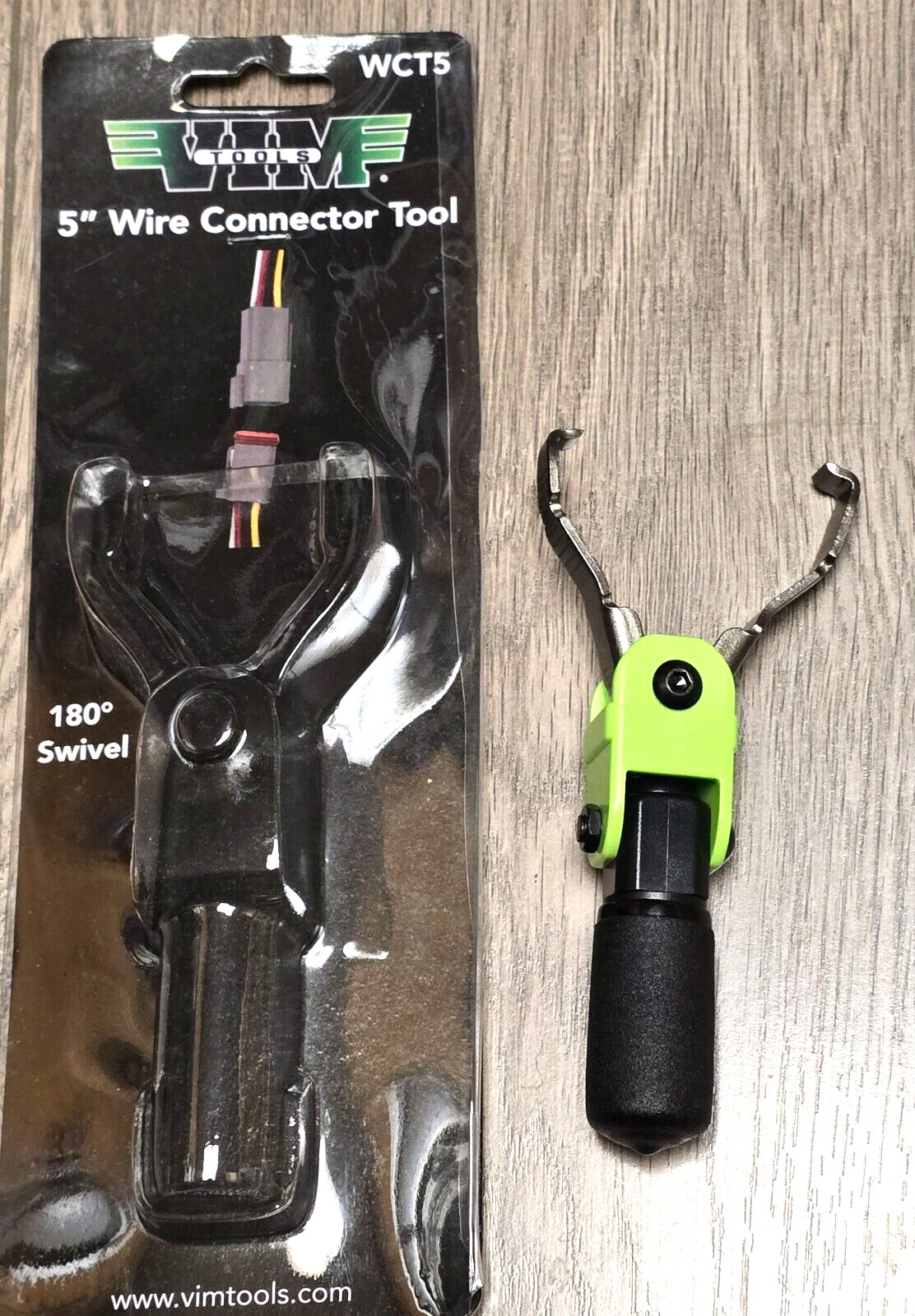 Vim Tools Swivel 5″ Disconnect Tool for Push Button Electrical Connectors #WCT5