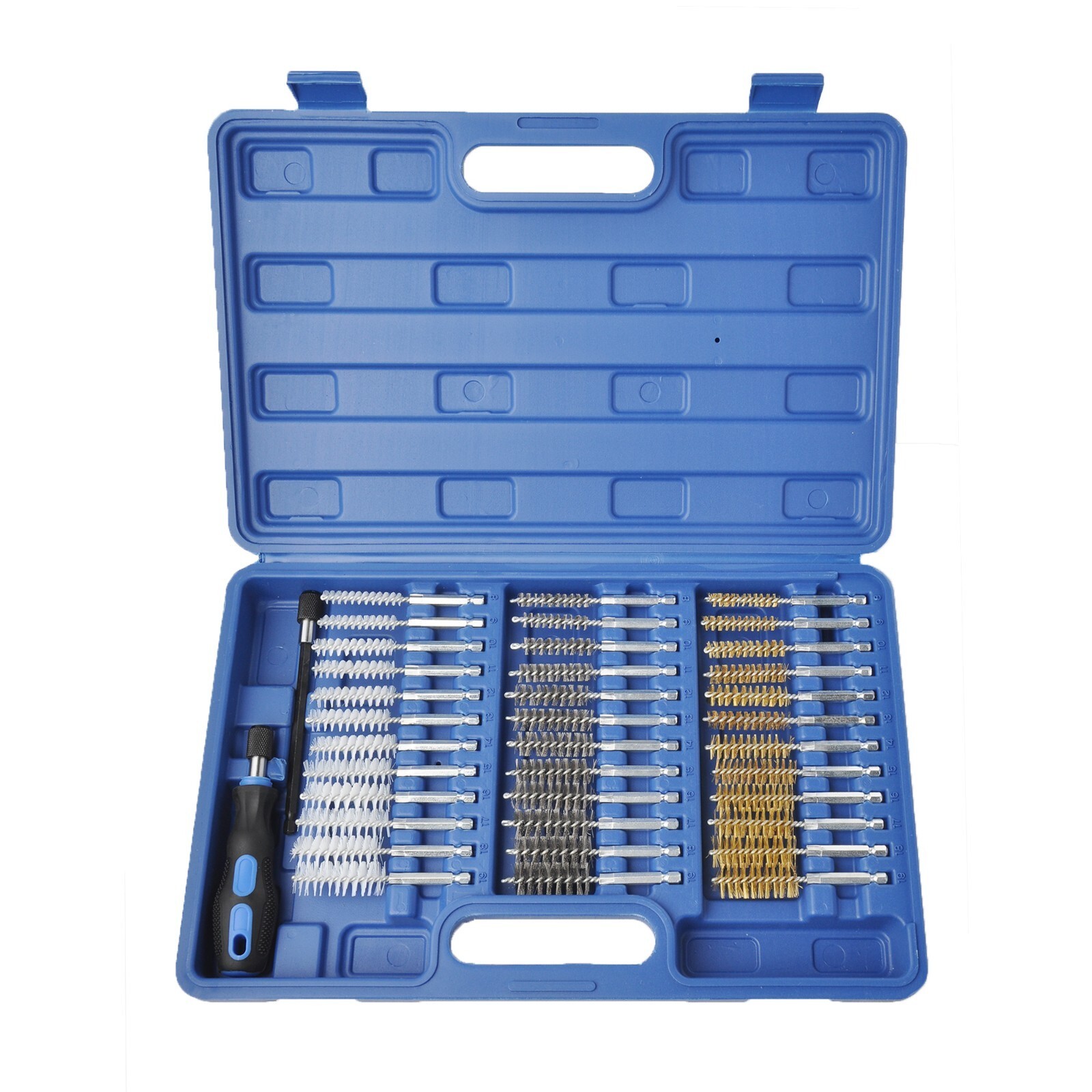 38 PC Automotive Tube Brushes set w/ 1/4 in Hex Shank Engine Cleaning Tool