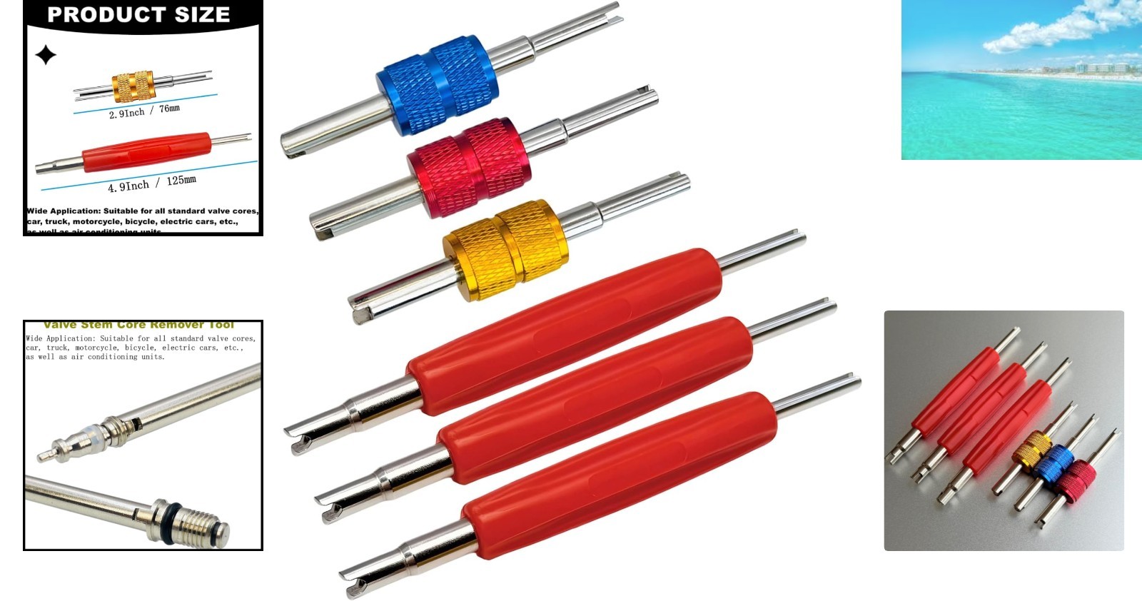 Professional Valve Core Removal Set for Efficient A/C & Vehicle Maintenance