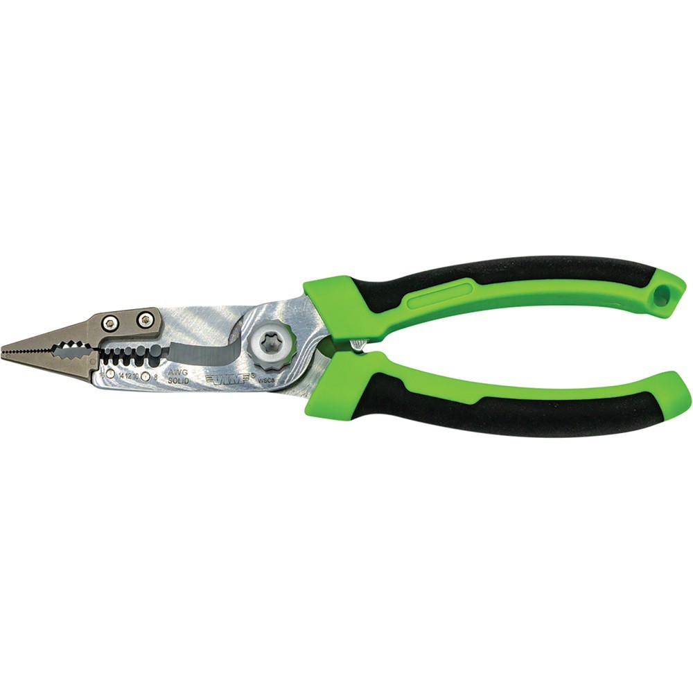 VIM Tools Electrical Wire Crimper, Strippers, & Cutting Long Nose Pliers #WSC8