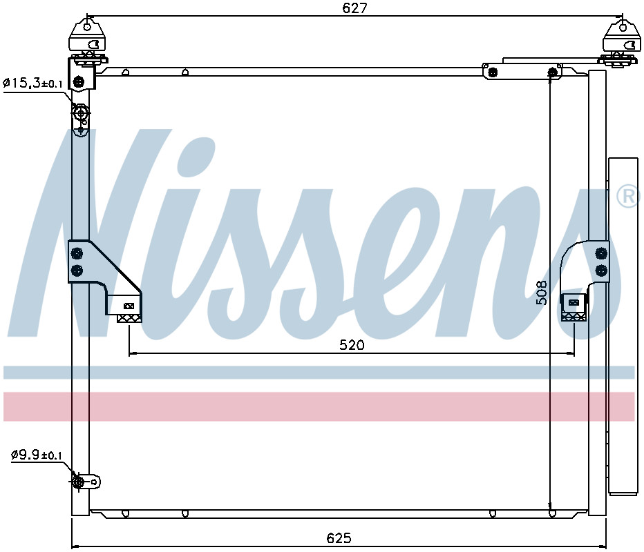 Nissens Aircon Condenser 940367 for TOYOTA LAND CRUISER (2010) LAND CRUISER PRA