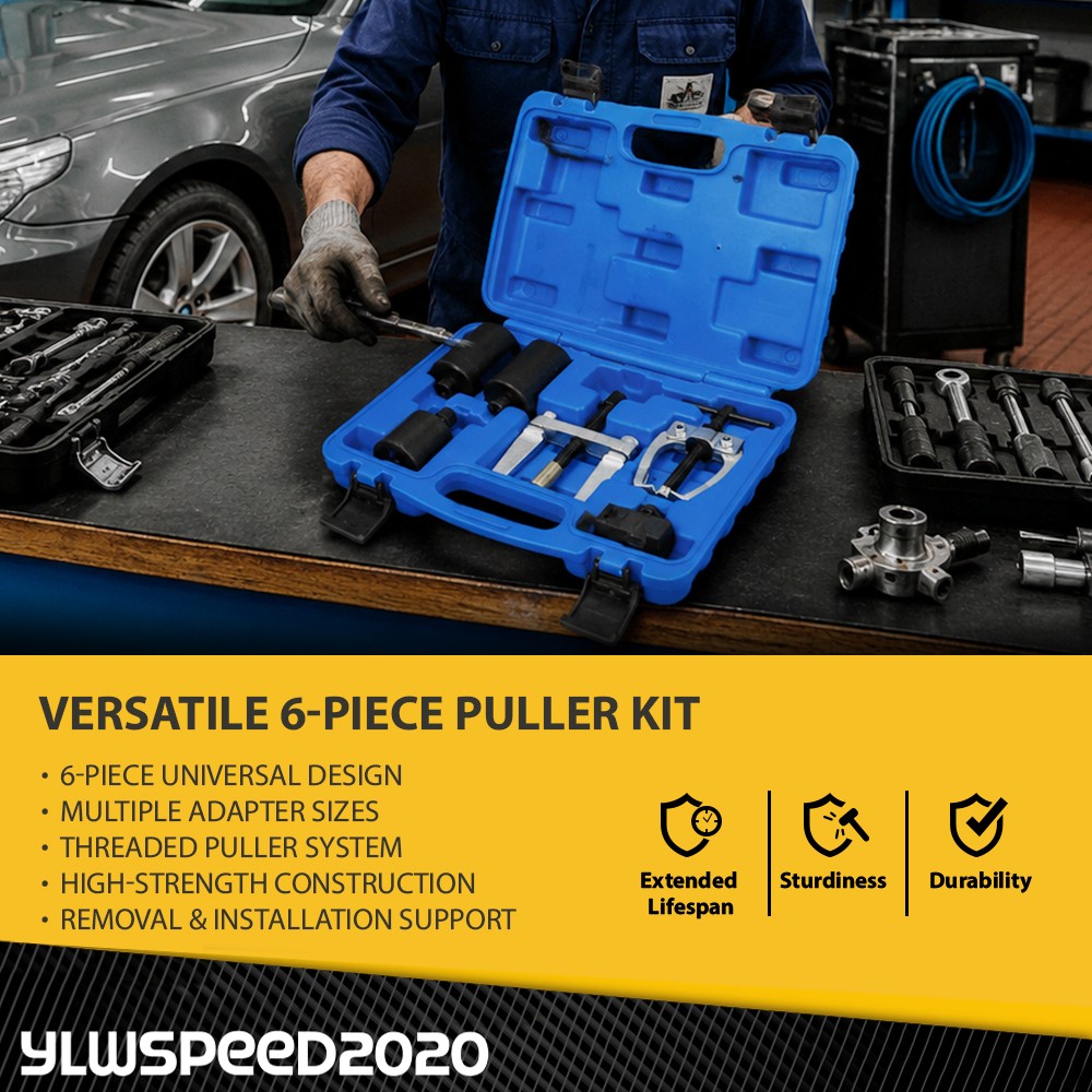 6pcs Universal Auto Windshield Wiper Arm Puller Removal Kit DIY Disassemble Tool