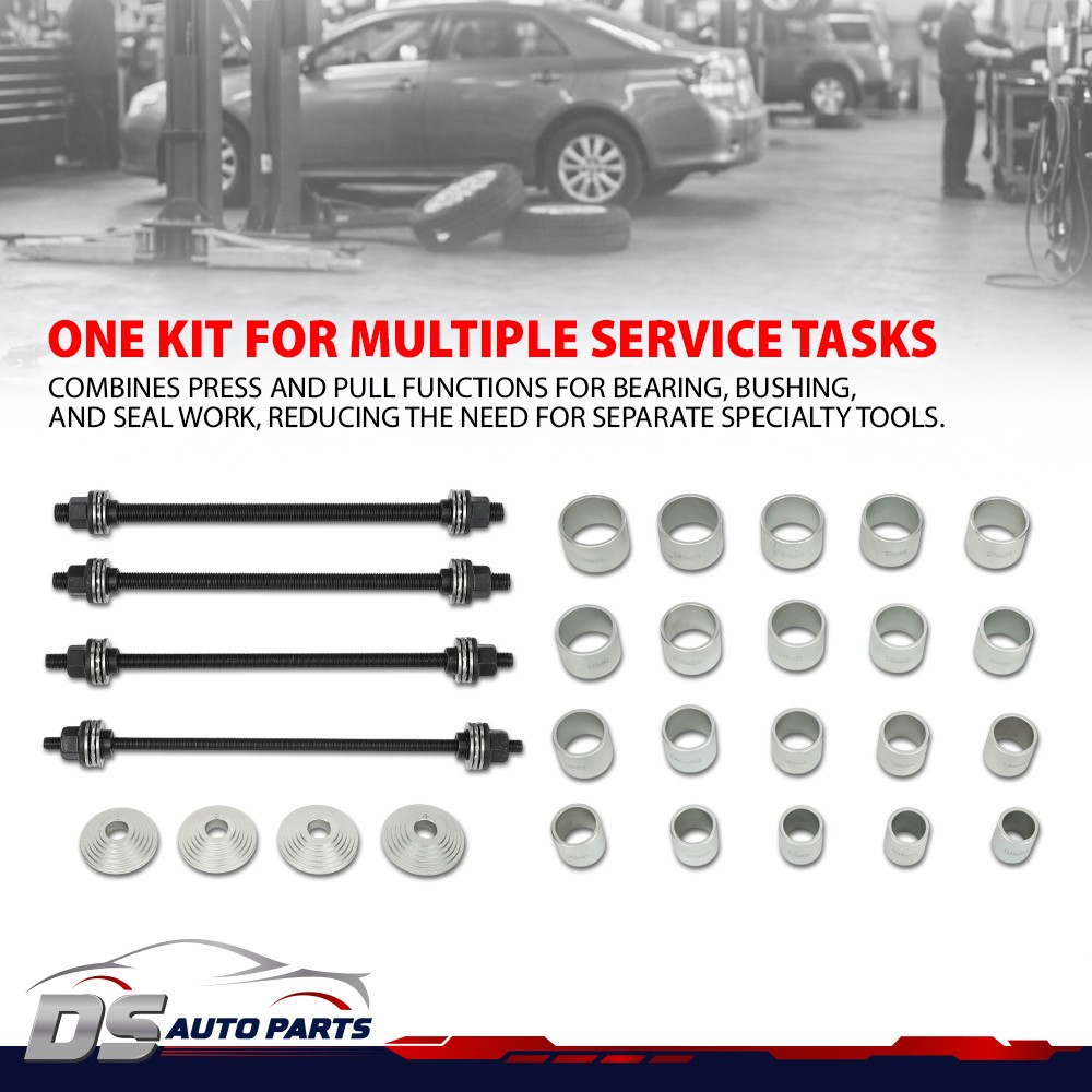 Universal Bearing Bush Seal Tool Kit Press Pull Sleeve Removal Install Set 28PCS