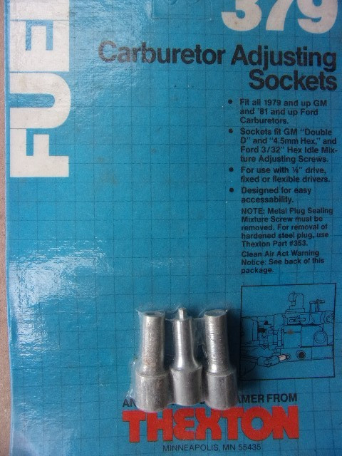 CARBURETOR ADJUSTING SOCKETS THEXTRON 379