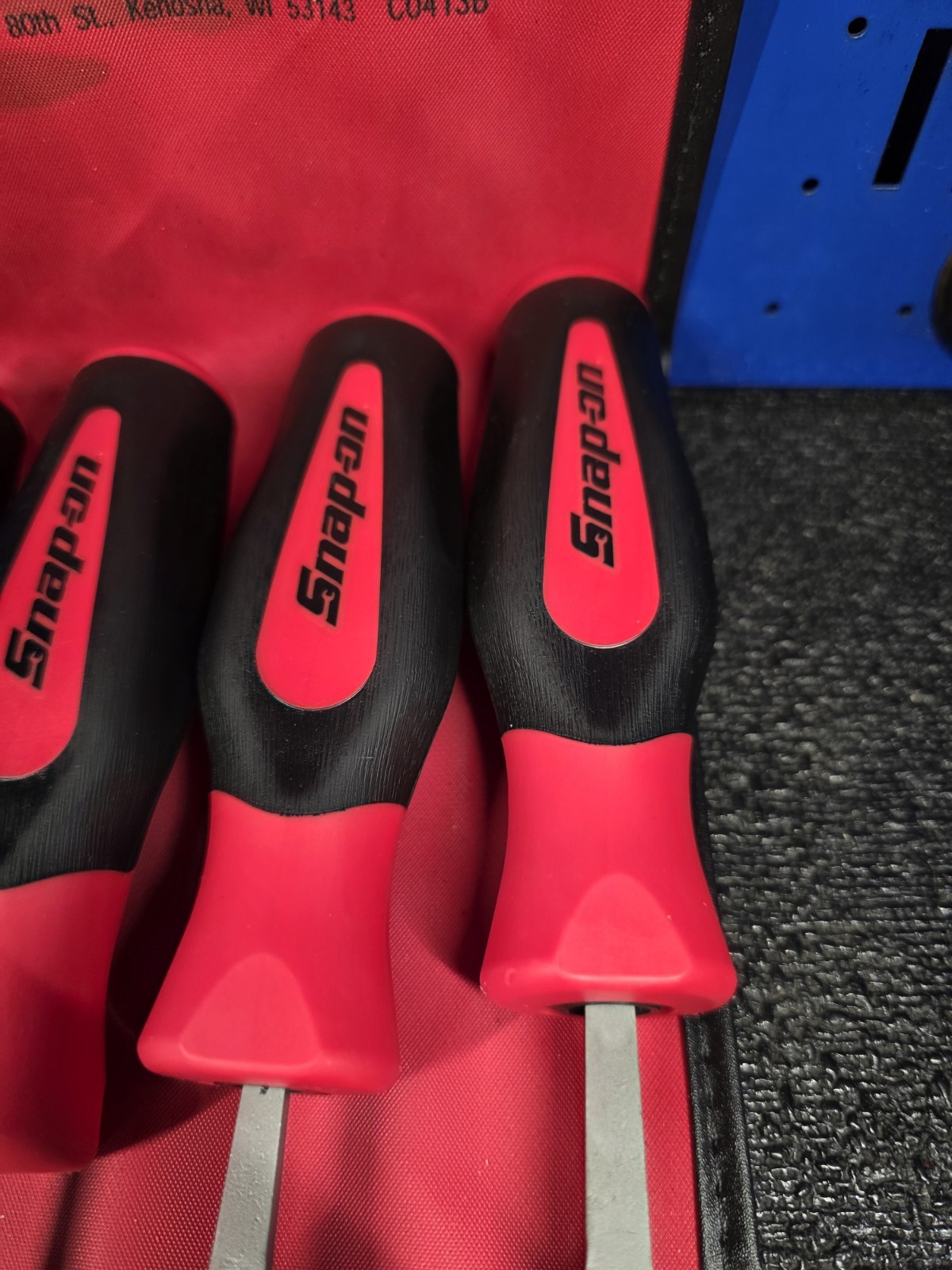 Snap-on Tools SGHBF200A 4-Piece LIGHT USE Red Handle Round File Set See Details