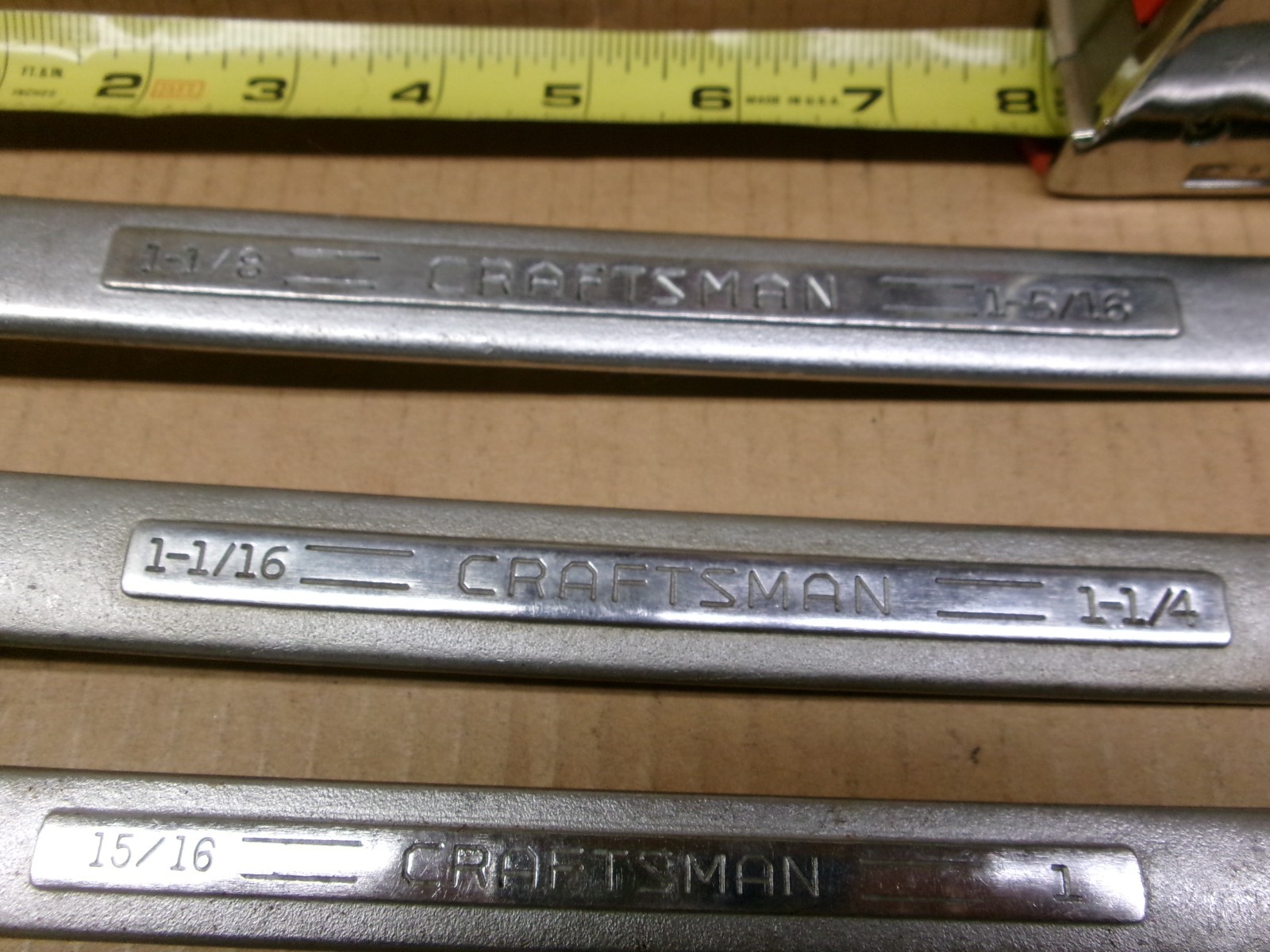 Craftsman USA 8-Piece Double Box End Slight Offset SAE Wrench Set 3/8 – 1-5/16″