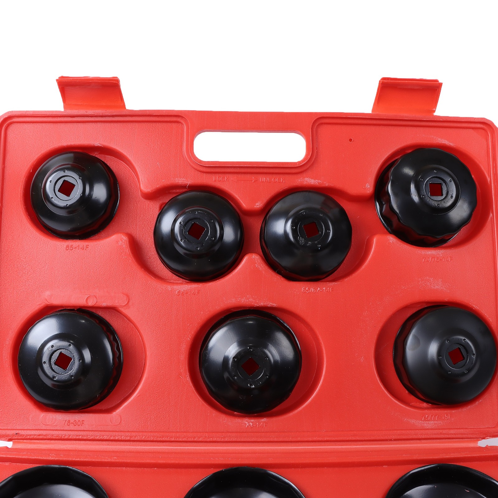 15Pcs Oil Filter Wrench Set Cup Type Removal Tool Socket Kit
