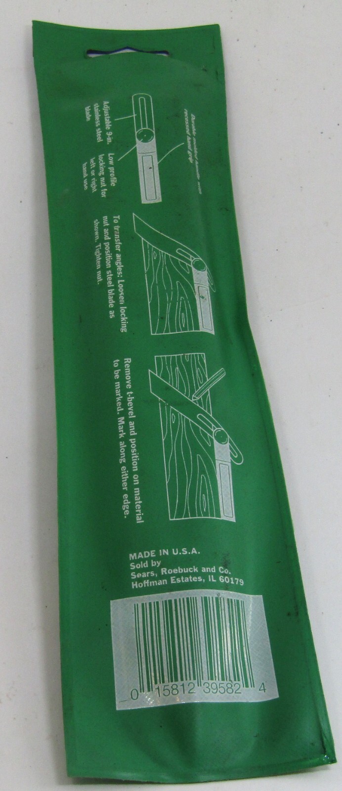 Sears Roebuck Clamp Stainless Steel Adjustable T-Bevel With Pouch No 39582