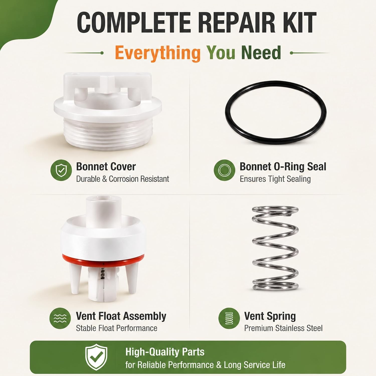 For Watts 1/2″- 3/4″ Freeze Resistant Backflow Repair Retrofit Kit 0887726 800M4