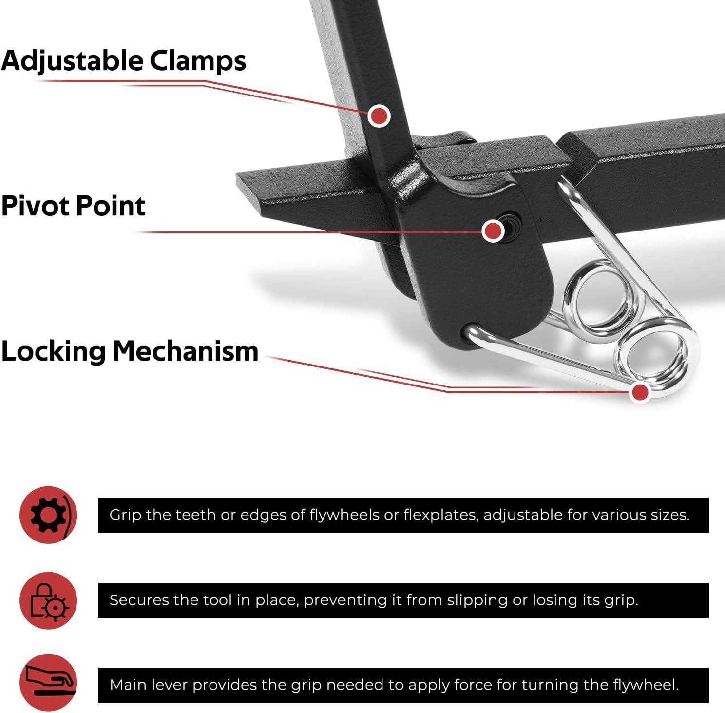 Flywheel Turner Wrench Turning Tool for Turning and Holding Flex Plates