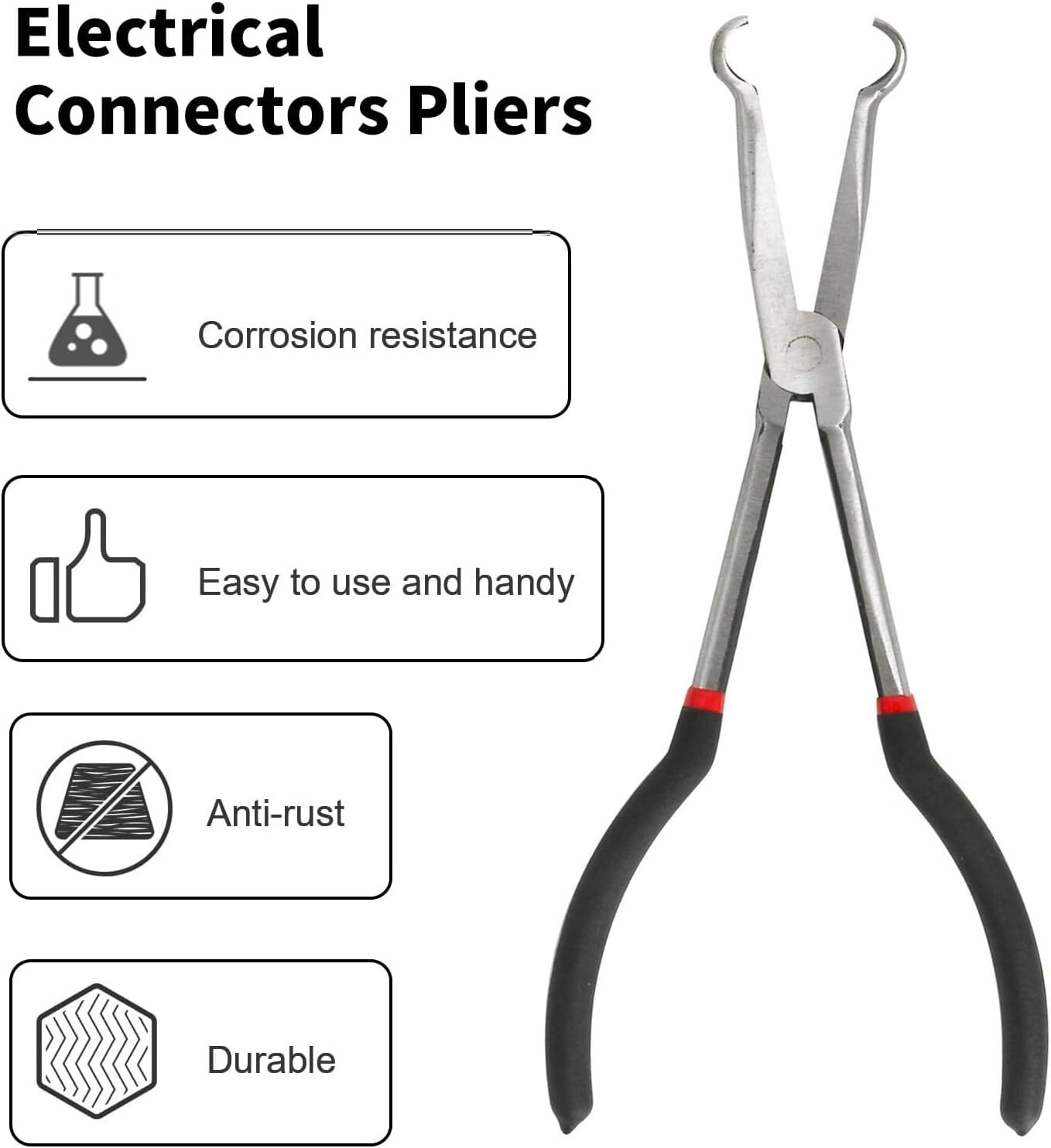 11inch Electrical Disconnect Long Spark Plug Removal Pliers for Car Connectors #