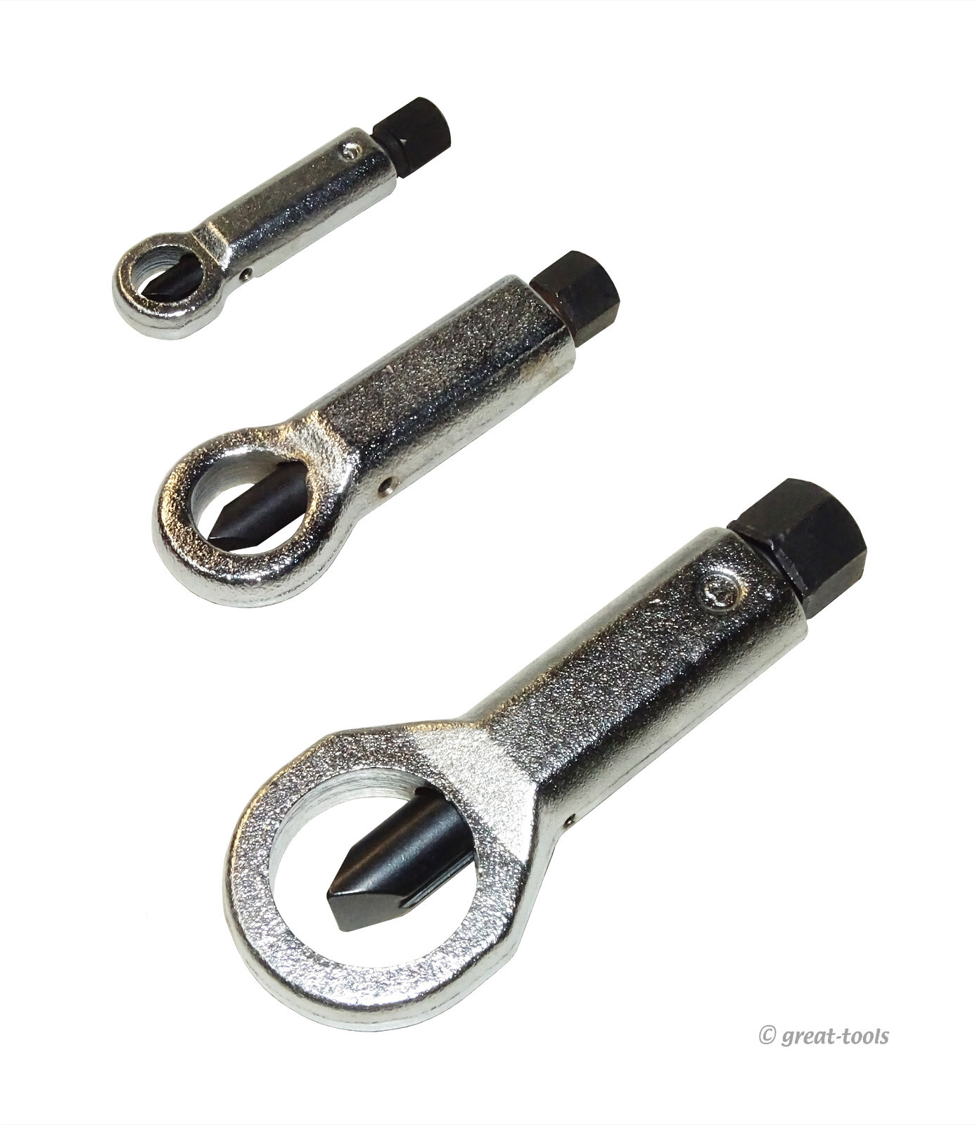 NUT SPLITTER SET – damaged nut breaker tool – rounded fastener remover tools