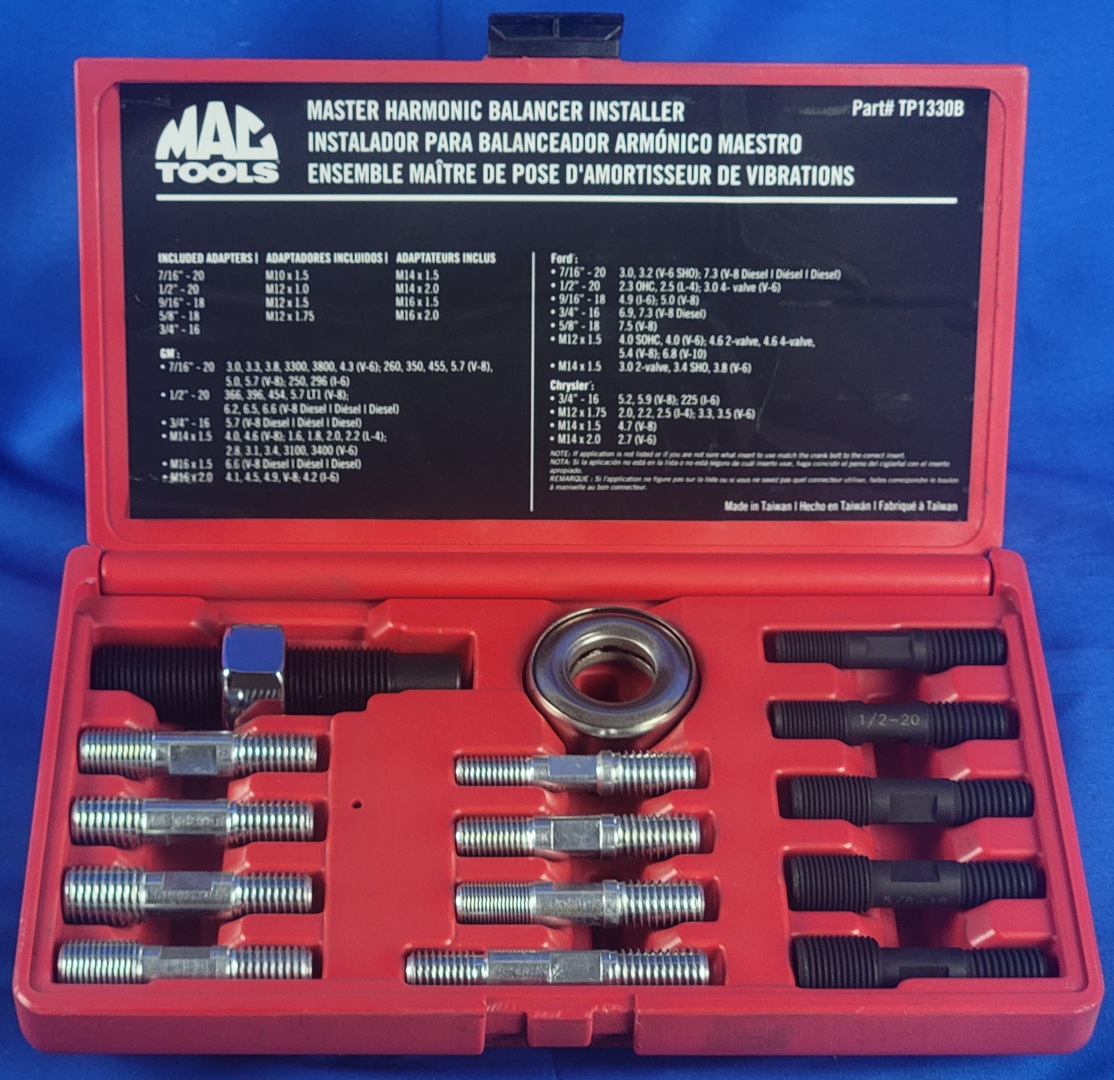 Mac Tools 15 PC Master Harmonic Balancer Installer Set TP1330B