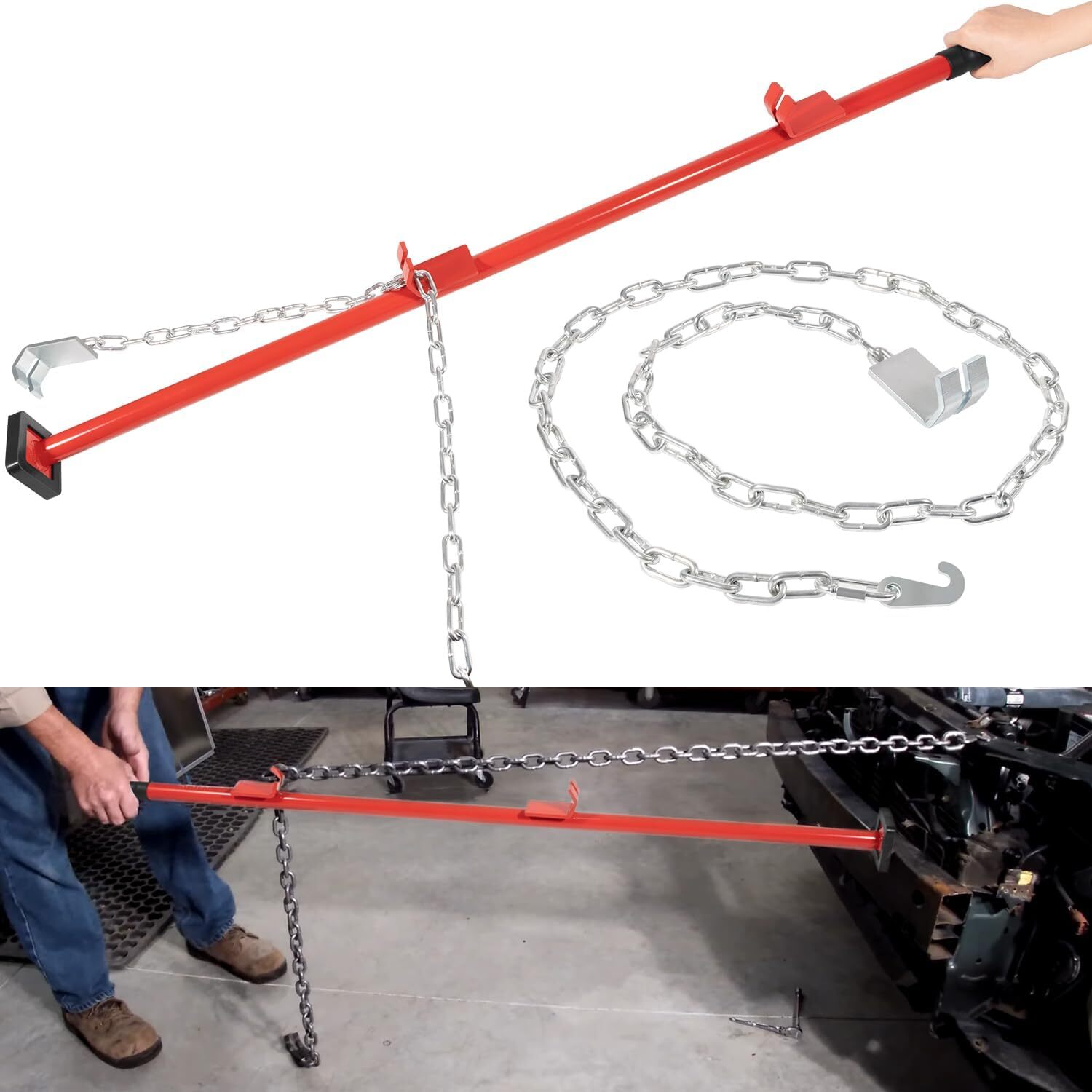 77175 PULLING STICK TOOL FOR CAR REPAIR 52″ AUTO BODY PULLER ALIGNMENT BAR