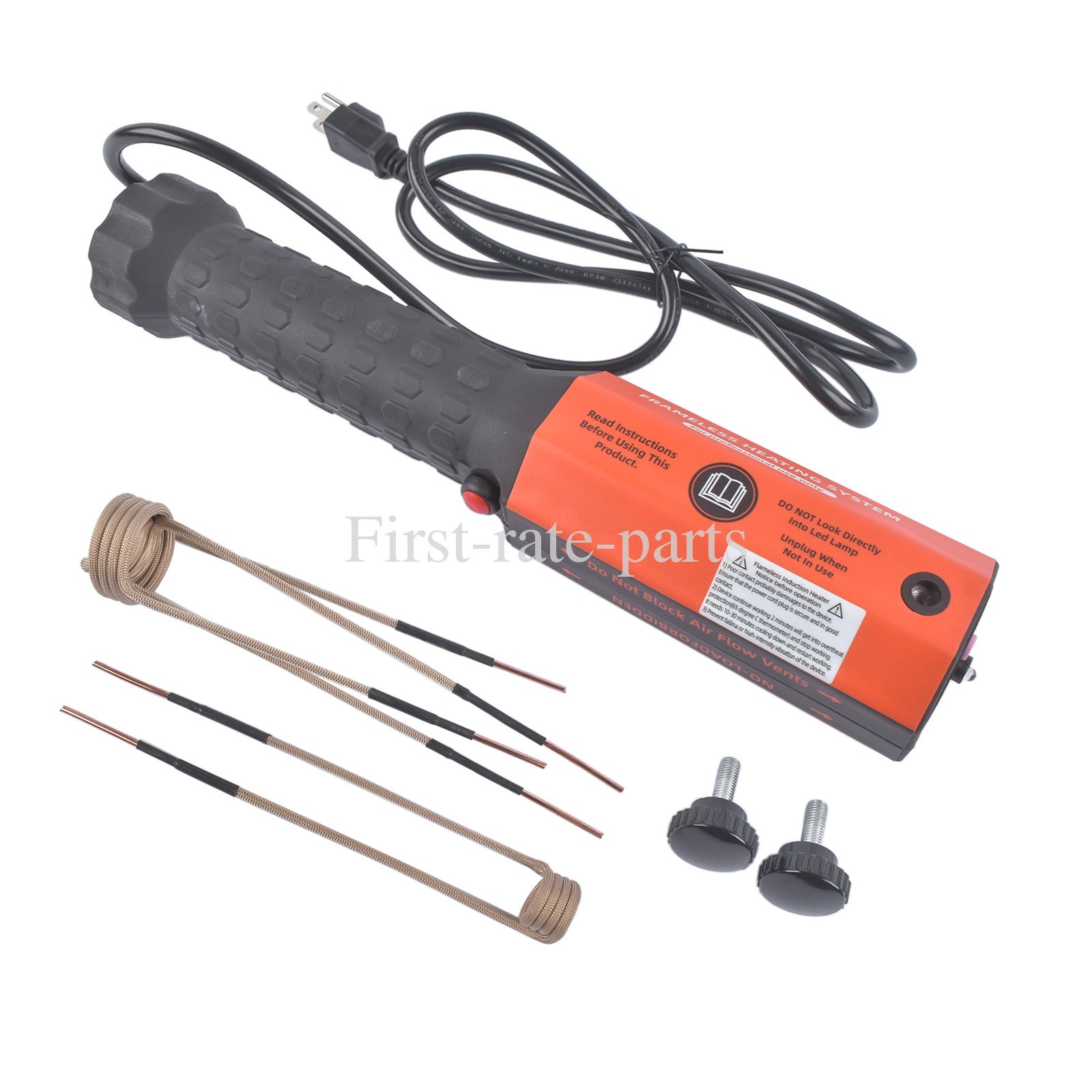 1100W/1200W Magnetic Induction Heater Kit Flameless Bolt Remover Tool w/ 3 Coils