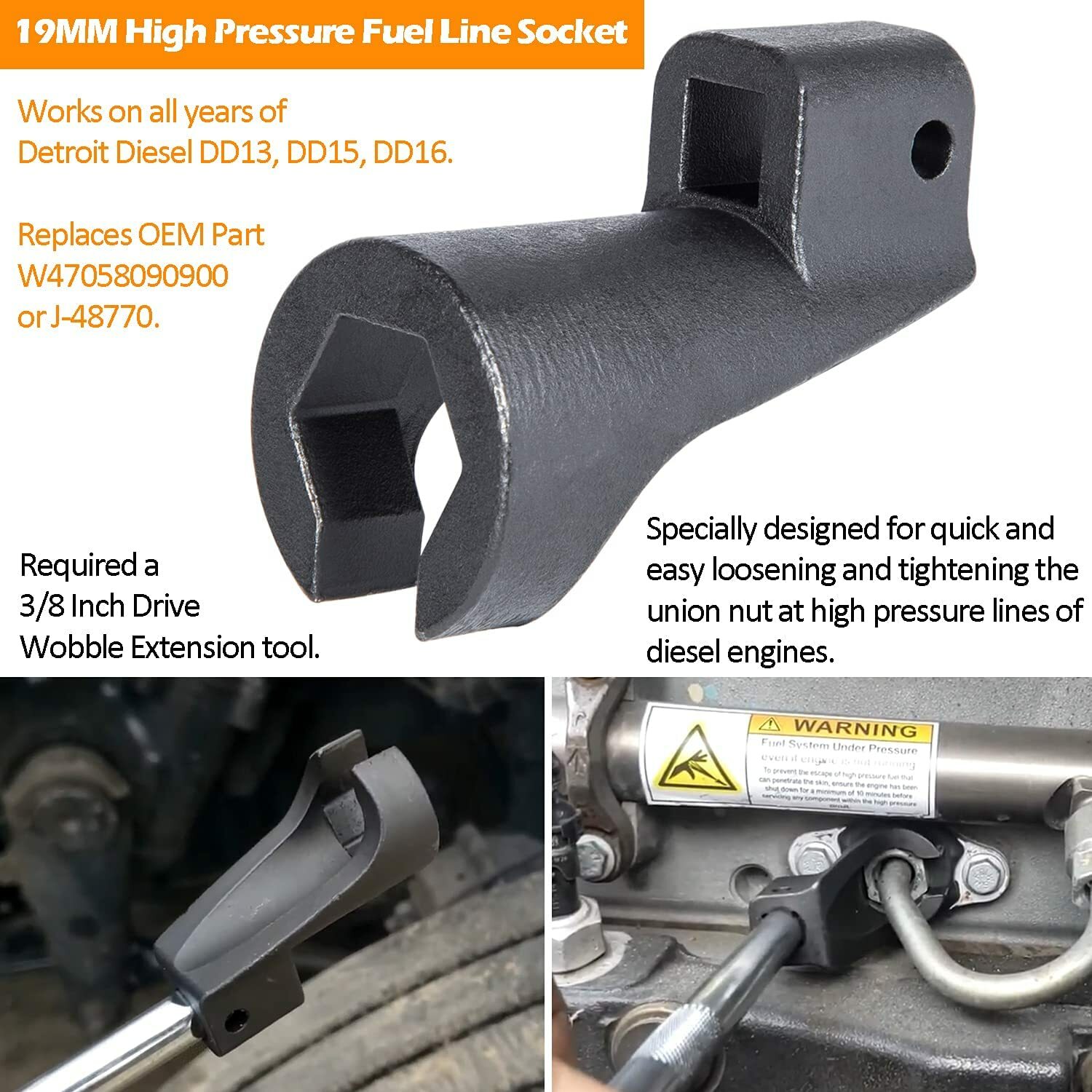 For Detroit Diesel DD15/16 Engine Brake Adjustment Camshaft Timing TDC Locating