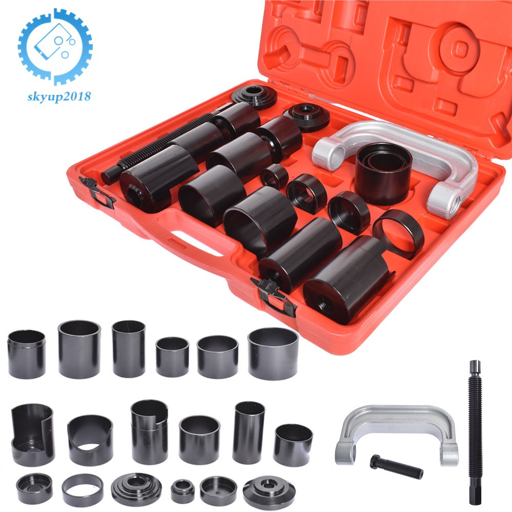 Auto Repair Service Removal Ball Joint Press Tool Kit & Master Adapter Set 21Pcs