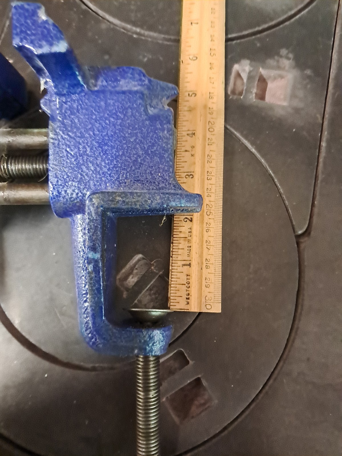 Wilton 150 Clamp-On Bench Vise, 3in Jaw Width 2.5 Jaw Opening