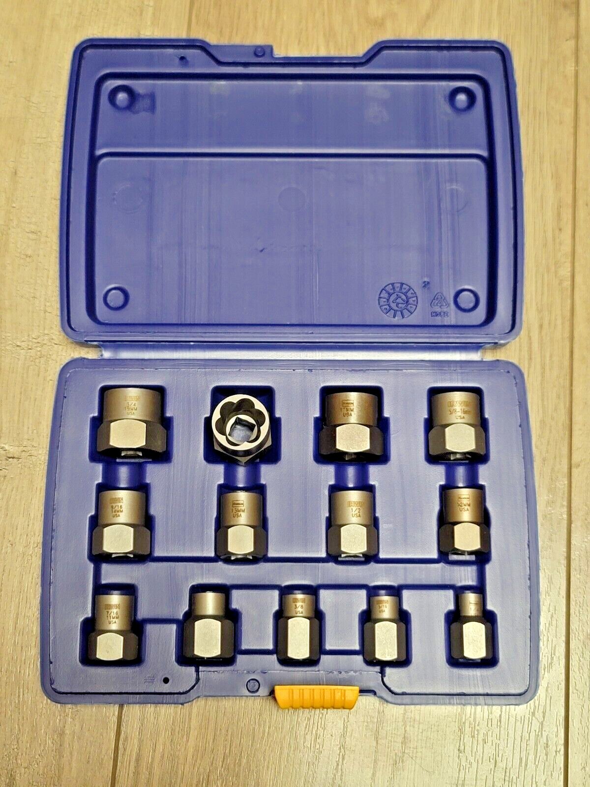 Irwin Hanson 13pc 3/8″/Hex Drive External Bolt Extractor Set SAE/ Metric #54113