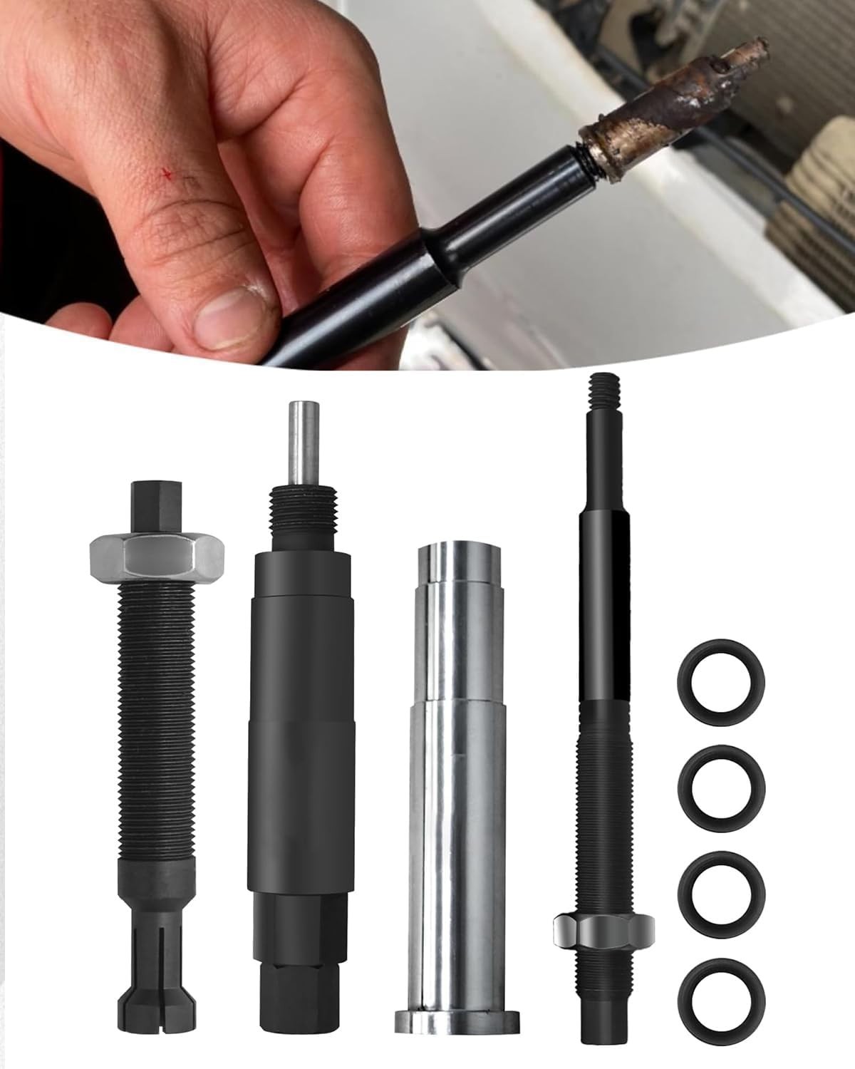 65700 Broken Spark Plug Tool Kit, Spark Plug Extractor Tool with Ford 3 Valve…