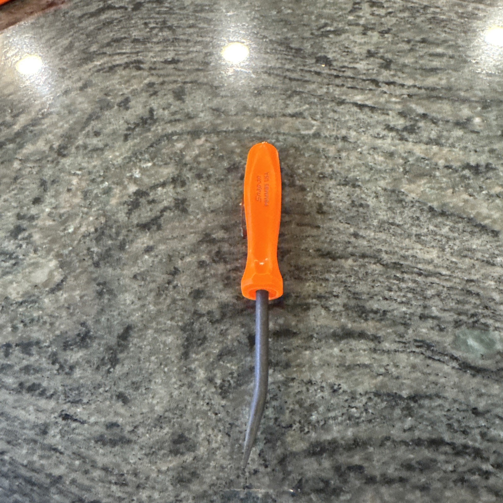 snap on pbmmb5o 5” angle tip mini pocket prybar orange magnetic top