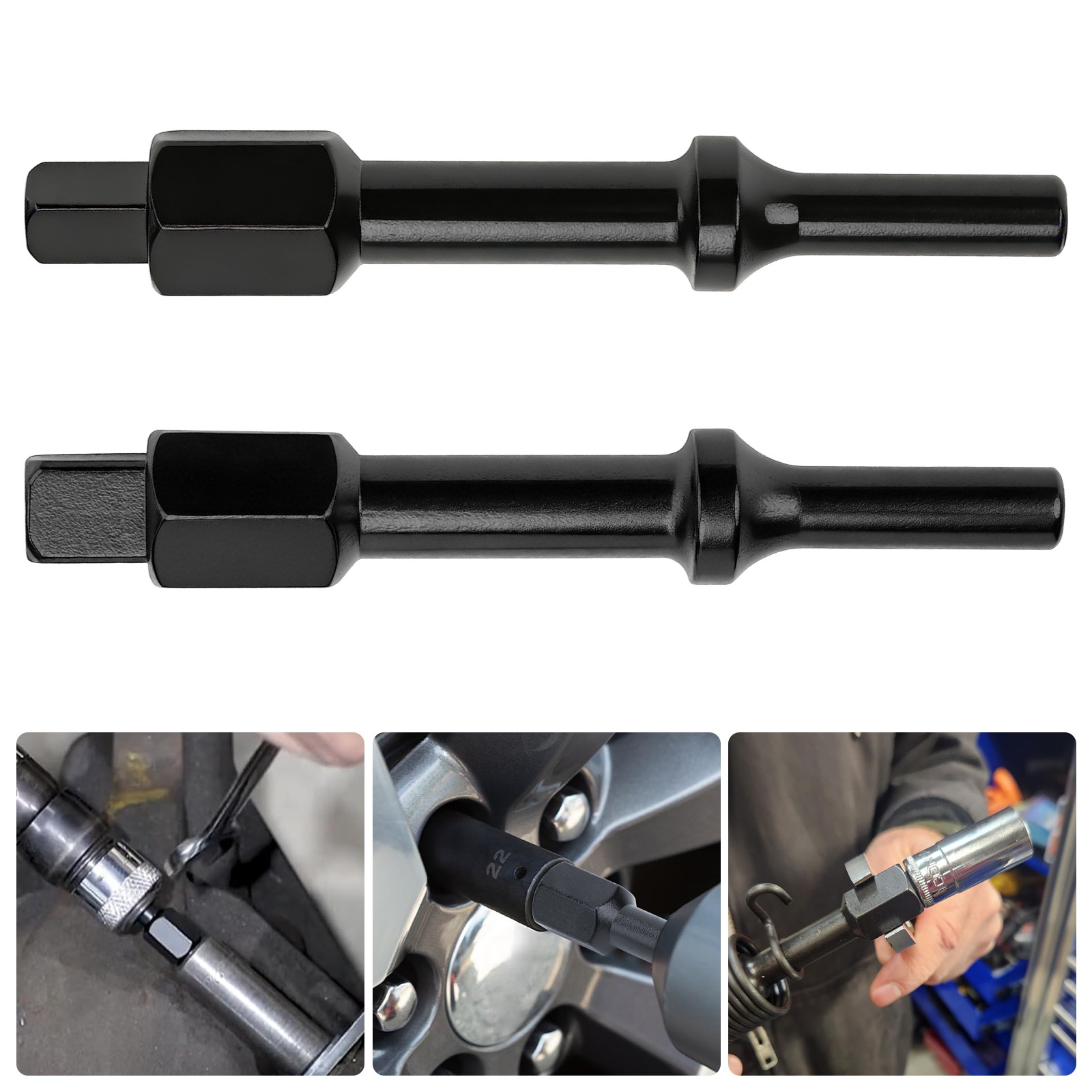32029 Pneumatic Bolt Breaker Socket Adapter 3/8″ 1/2″ Drive Air Hammer Tool Set