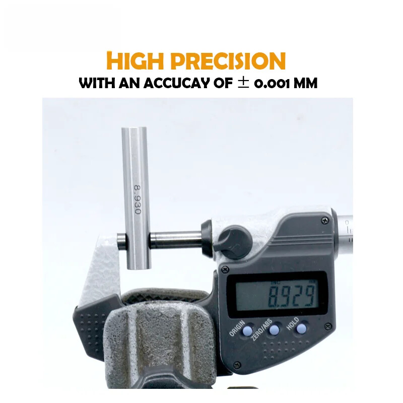 Precision Steel Pin Gauge Set Range Plug Gage for Carpentry and Inspection