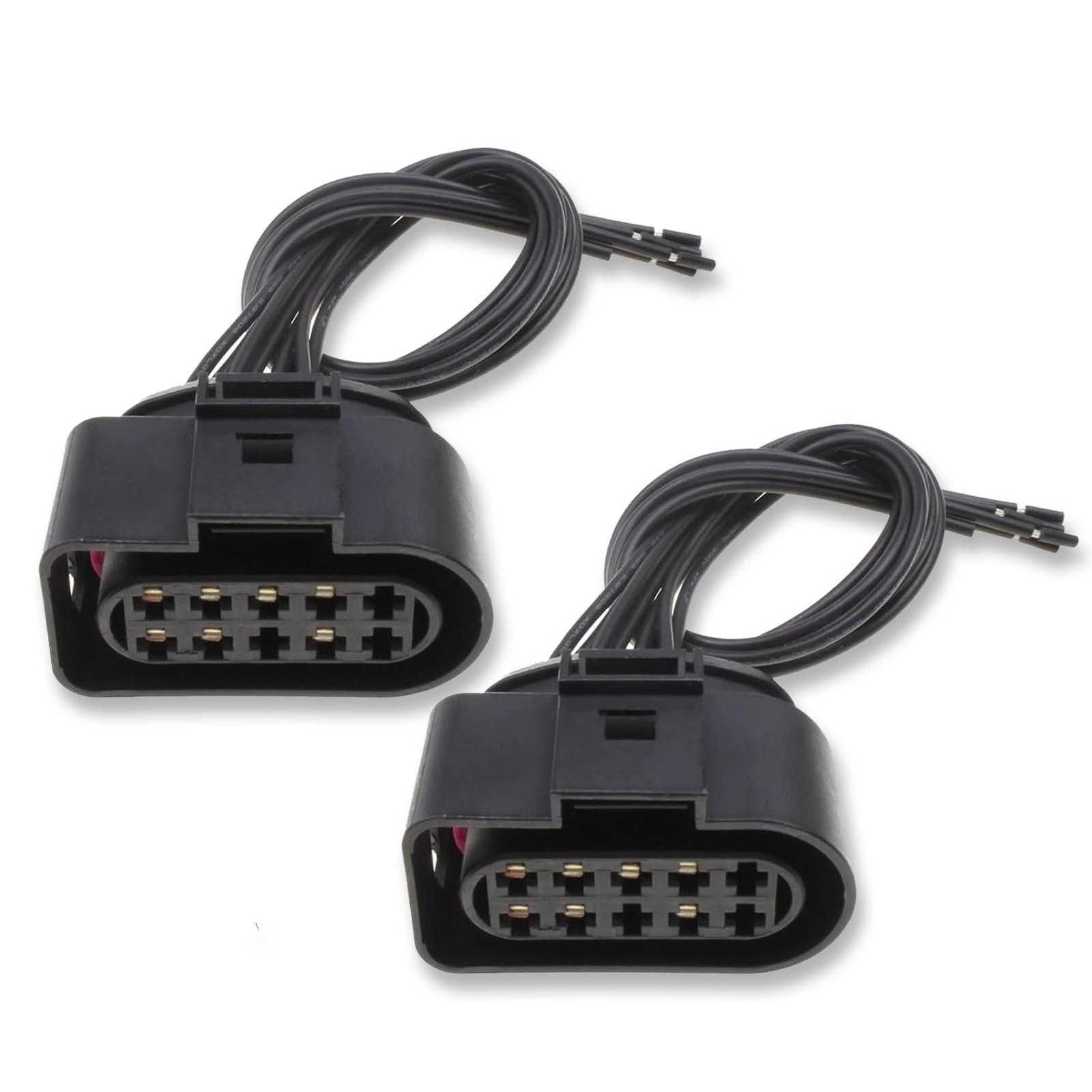 GYUPTRK 2 Pack Headlight Pigtail Connector Fit for Kenworth 2 Pack, Black