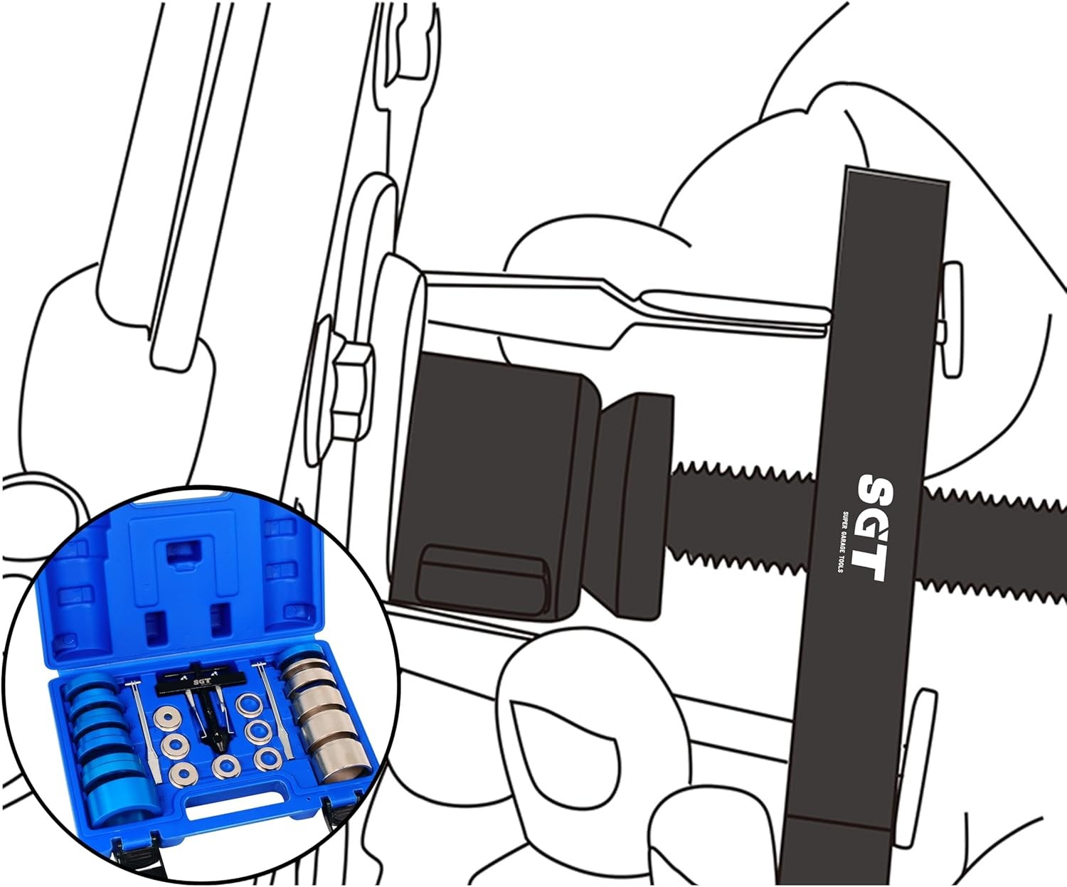 22PCS Crankshaft Camshaft Seal Installer Remover Tool Kit for Engine Repair