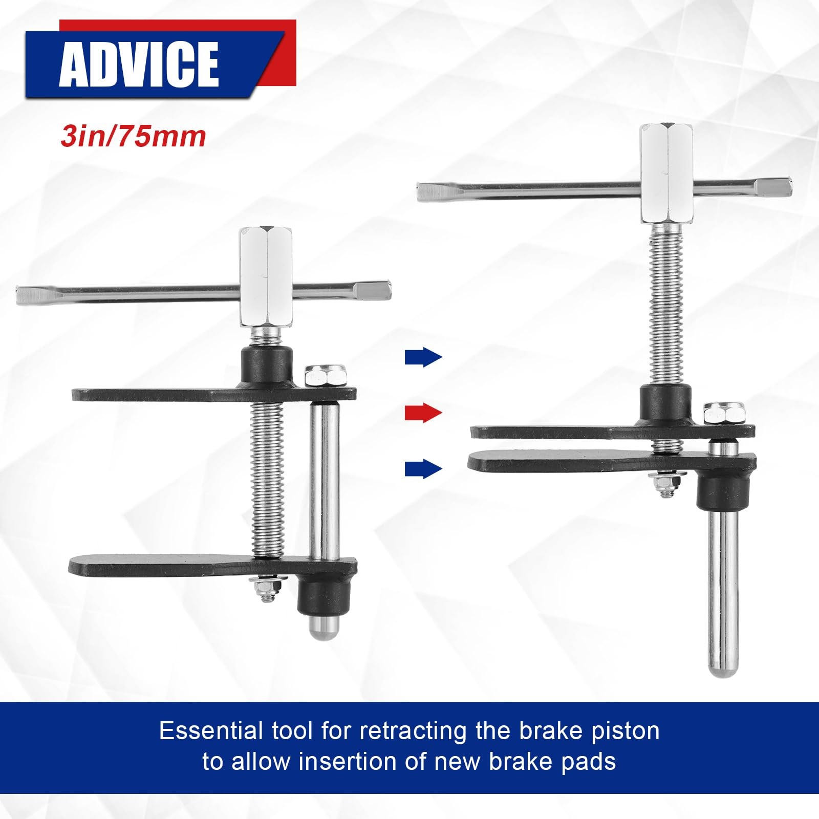 Disc Brake Pad Installation Spreader Caliper Piston Spreader Tool, Motorcycle..