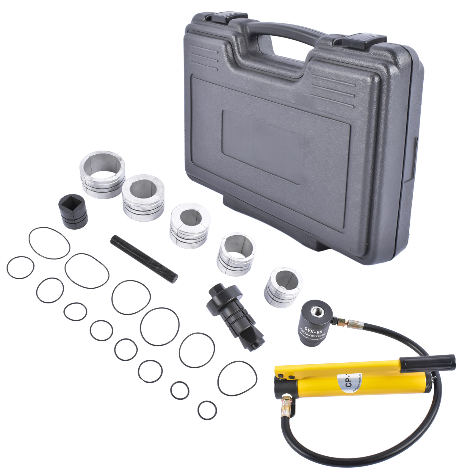 New Hydraulic Exhaust Pipe Stretcher Expander Kit with Collets 1 5/8″ to 4 1/4″