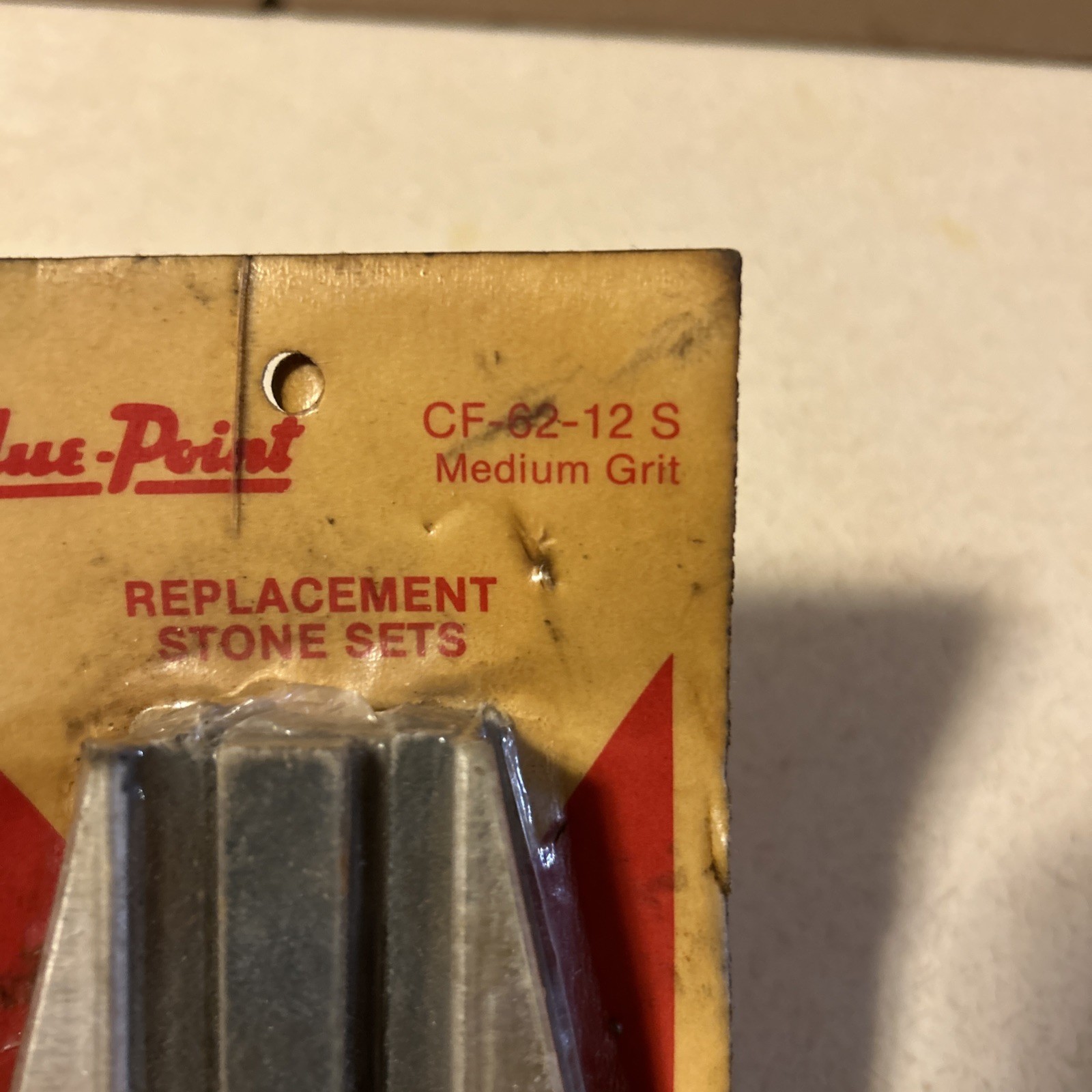 BLUE-POINT Glaze Breaker Stone Set CF-62-12S CF6212S Medium Grit 4” Length NOS