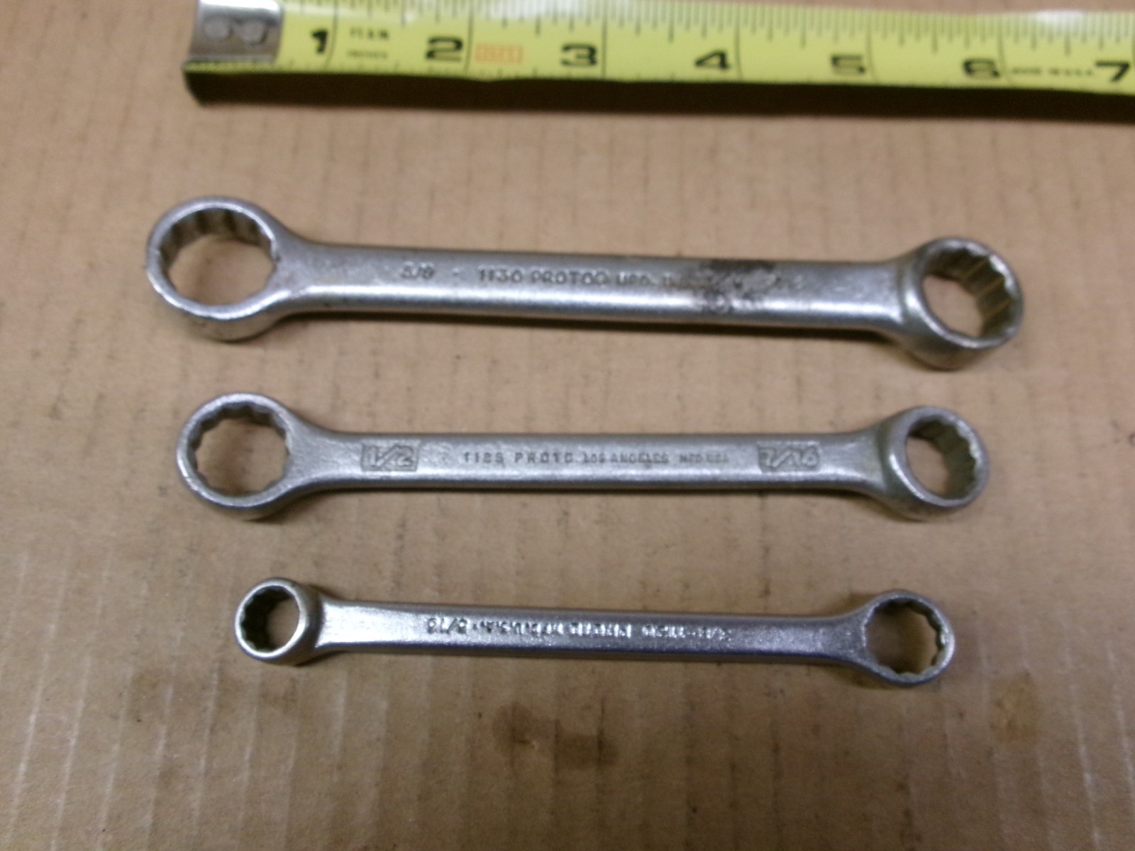 Proto USA 3-Piece Stubby Double Box End Wrench Set 3/8 – 5/8″