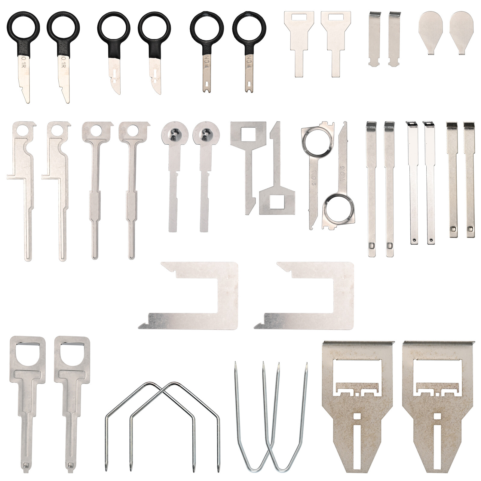 38Pcs Car Stereo Radio Audio Removal Tool Set Key Kit Head Unit Extractor Kits