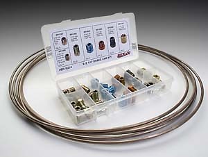 S.U.R & R BR-EZ14 1/4 Brake Line Replacement Kit Brand New!