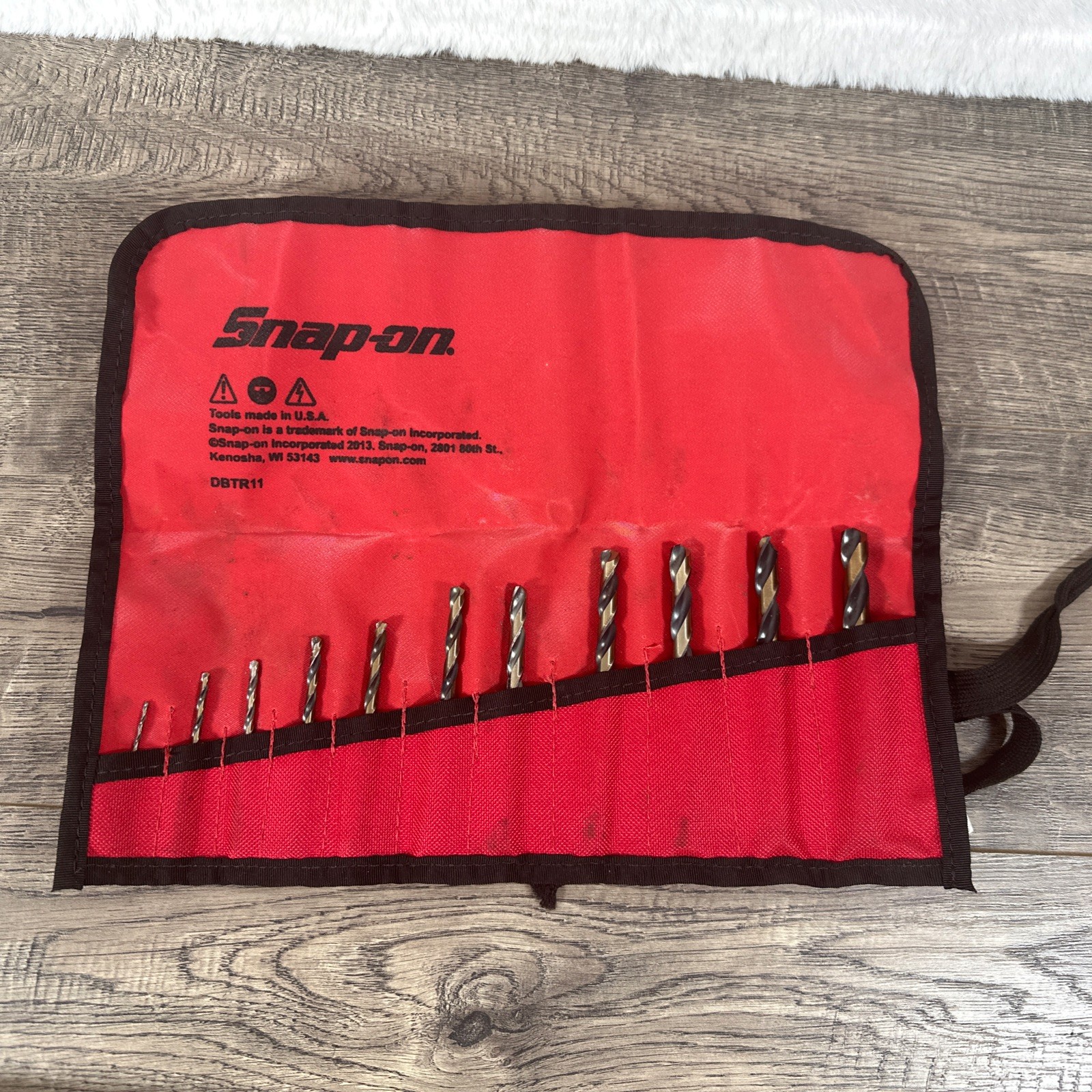 SnapOn Tools 11 Pc High Speed Mechanics Length Drill Bits in Pouch DBTR11 USA