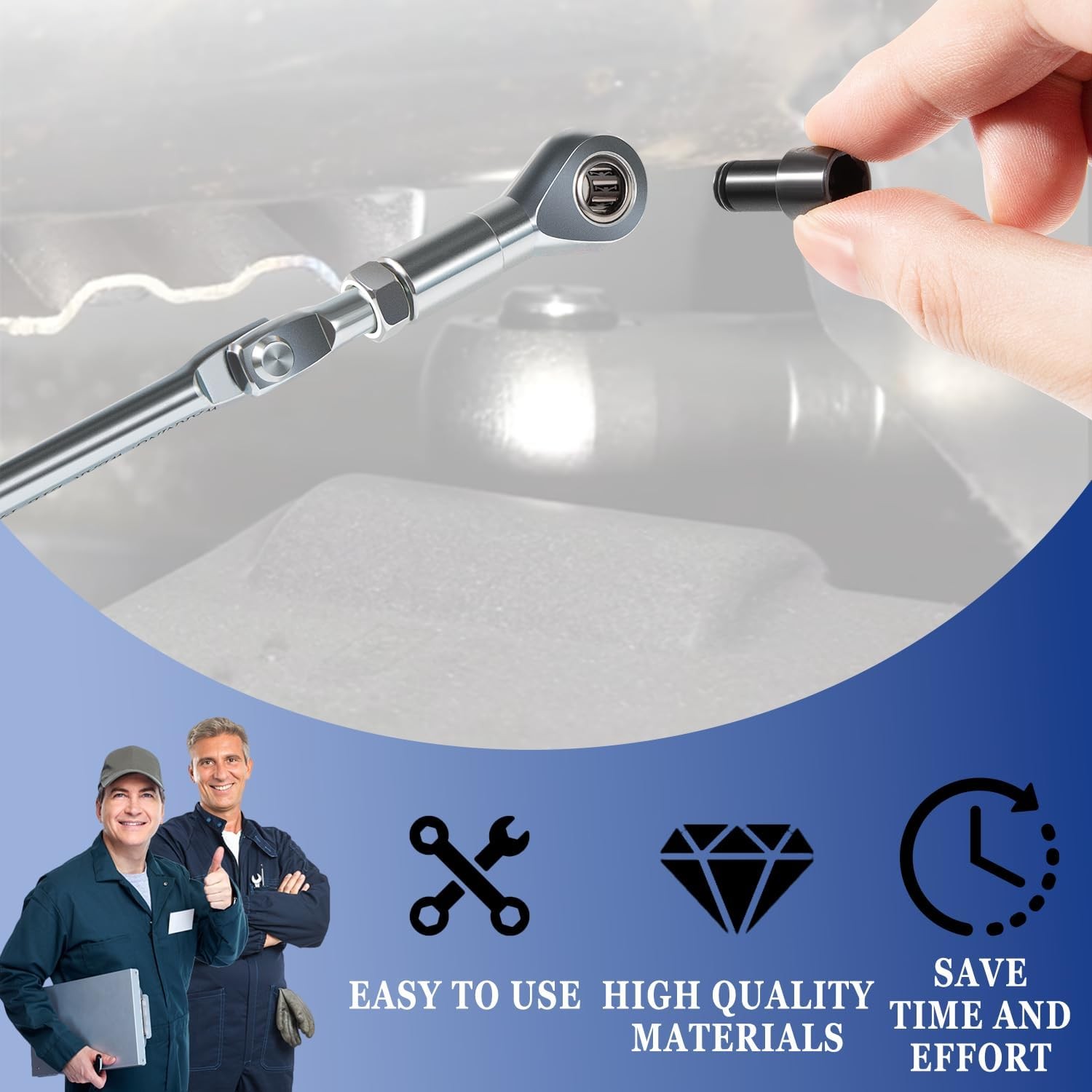 64180 Actuator Motor Wrench Tool Set include Sockets & 1/4″ Square Drive Adapter