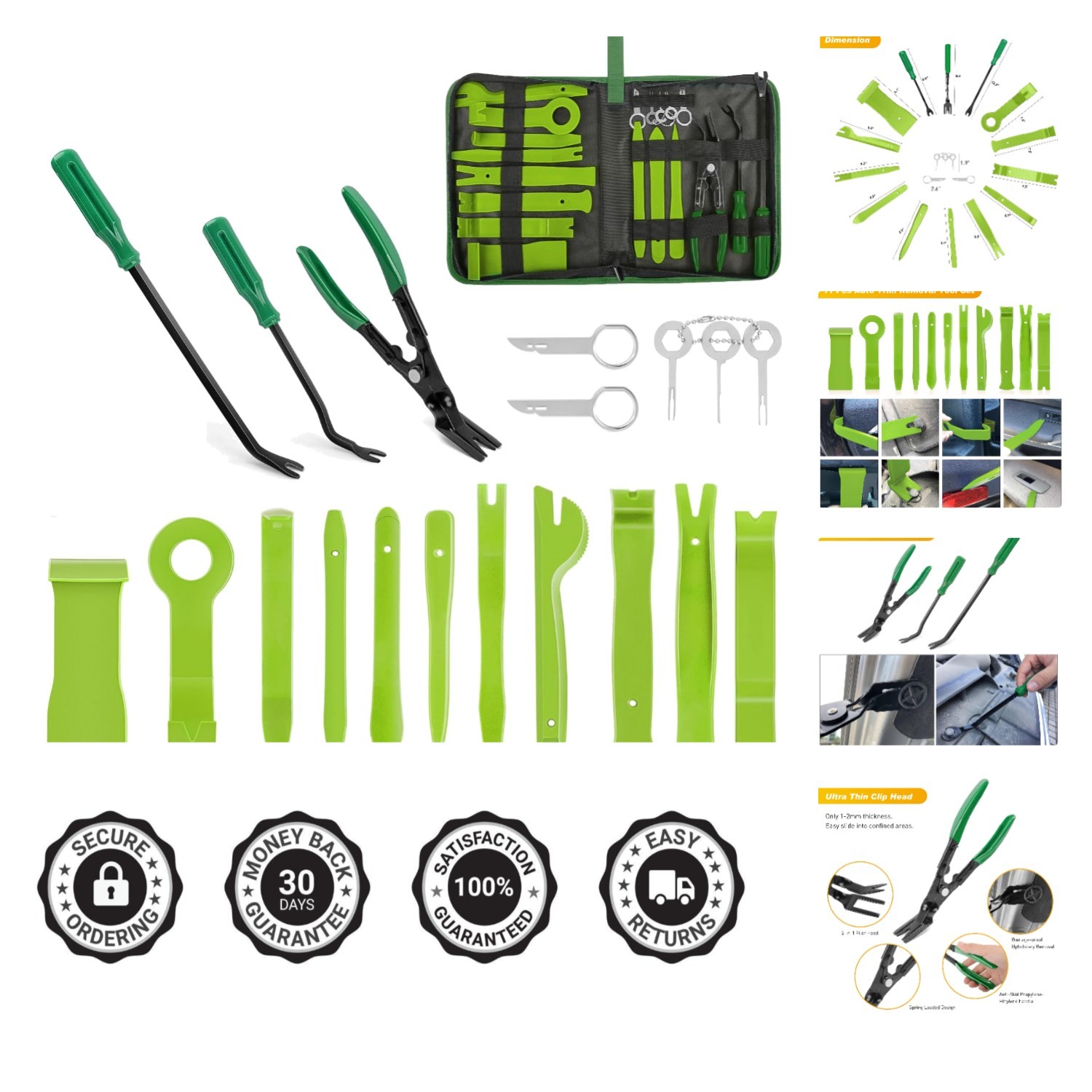 Professional Grade 19-Pc Trim Removal Tool Set – Includes 11 Interior Tools